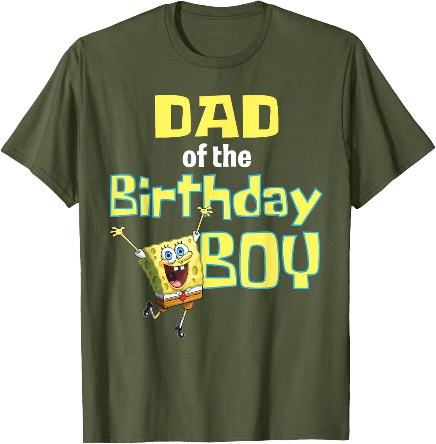 SpongeBob SquarePants Dad Of The Birthday Boy T-Shirt Fun Gift Idea - 18