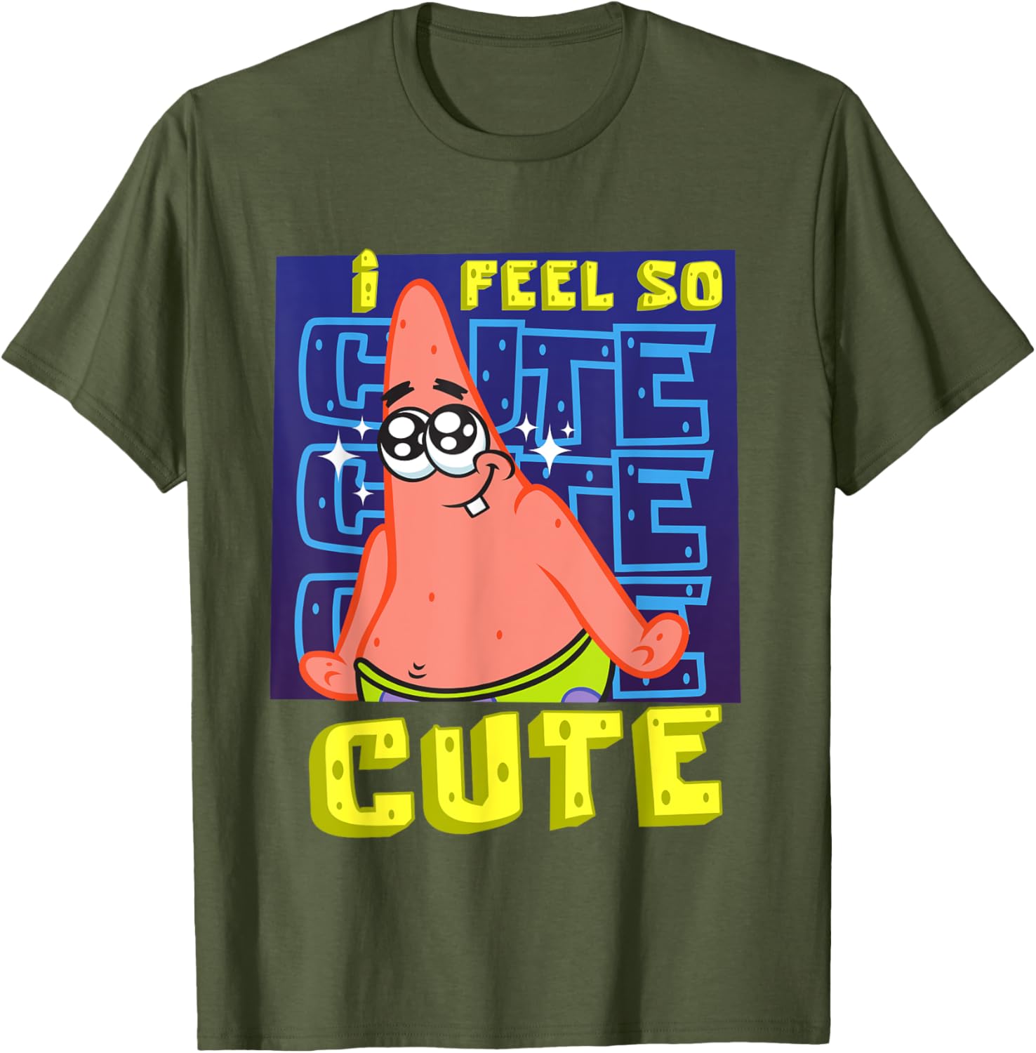 Mademark SpongeBob I Feel So Cute Patrick Star Baby T-Shirt for Kids - 3