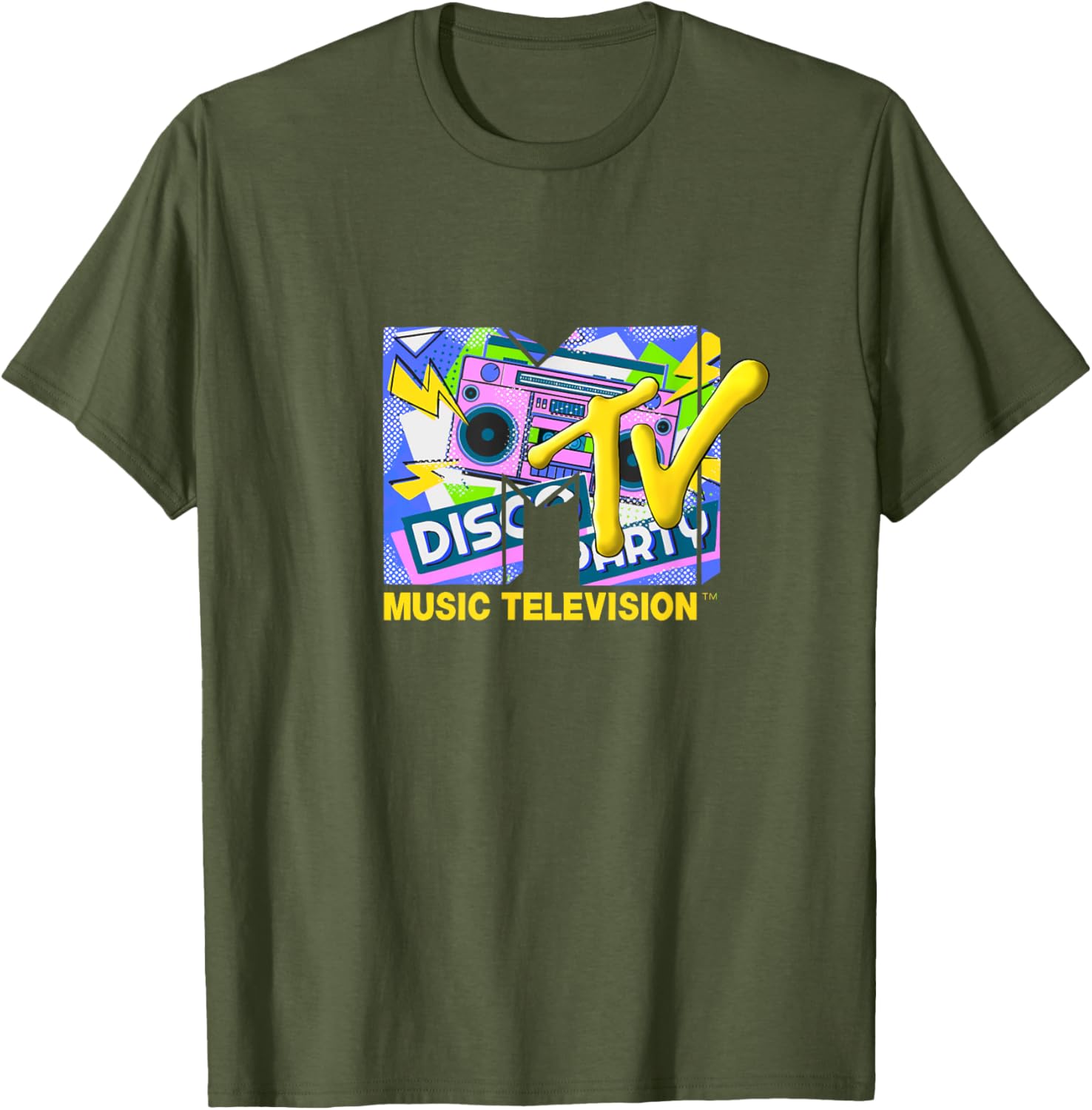 Mademark x MTV Disco Party T-Shirt with Official Logo and Ghettoblaster - 4