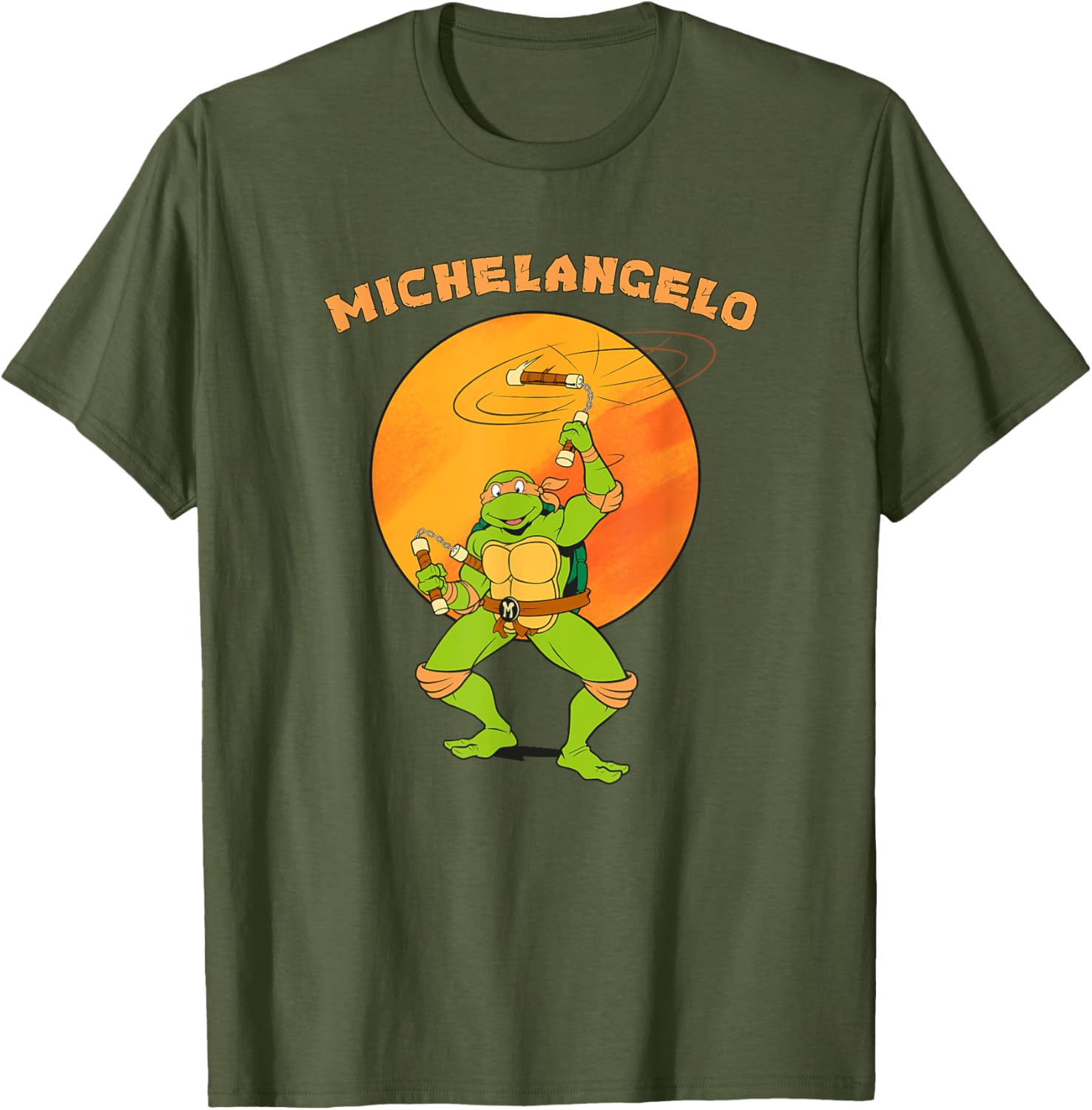 Mademark Teenage Mutant Ninja Turtles Michelangelo Standing Tall T-Shirt - 7
