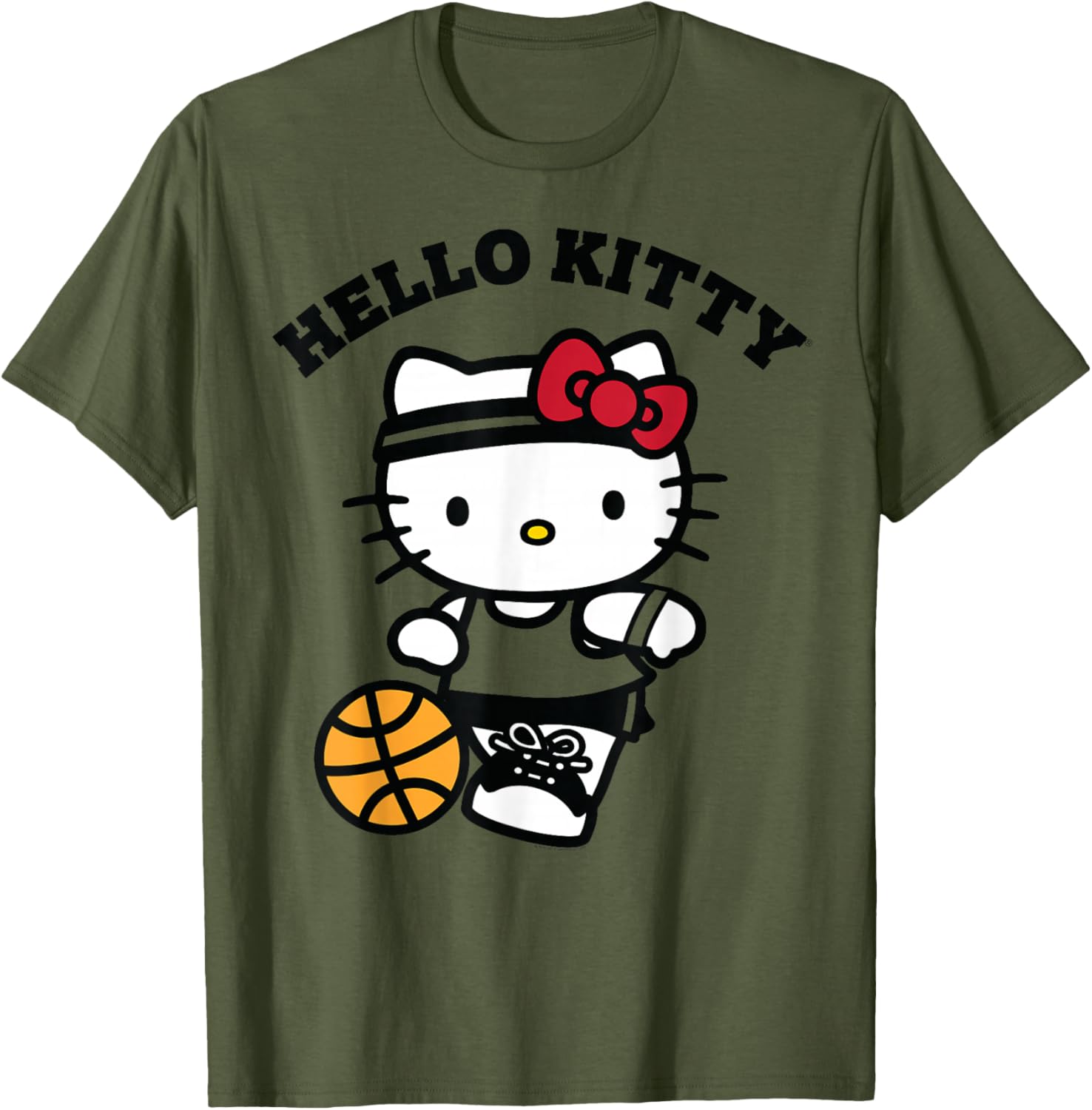 Hello Kitty Unisex Kids Basketball T-Shirt in Blue - Small Size - 10