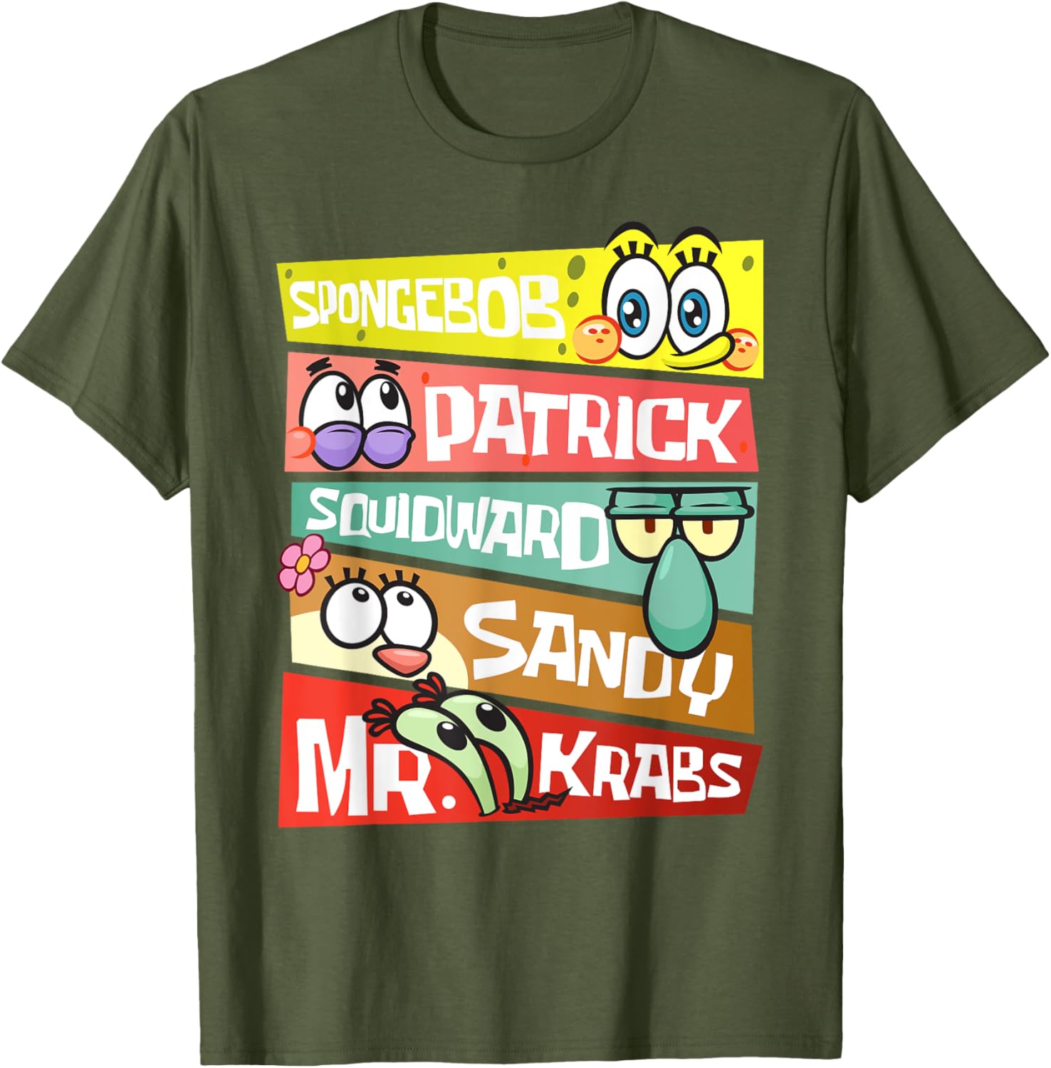 Mademark SpongeBob SquarePants T-Shirt Featuring Patrick, Squidward & Friends - 10