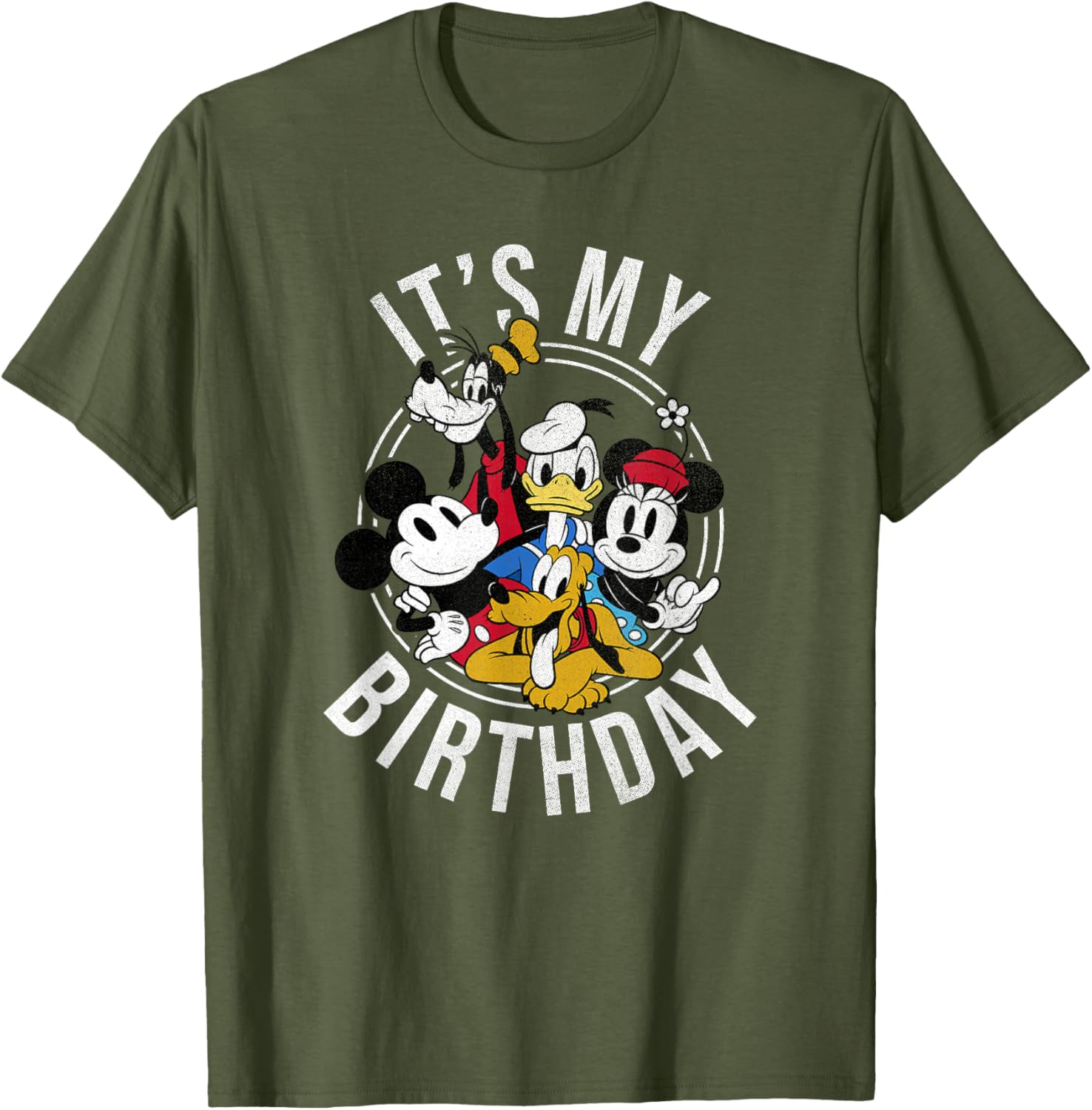 Disney Mickey and Friends Birthday Group T-Shirt for Kids and Adults - 13
