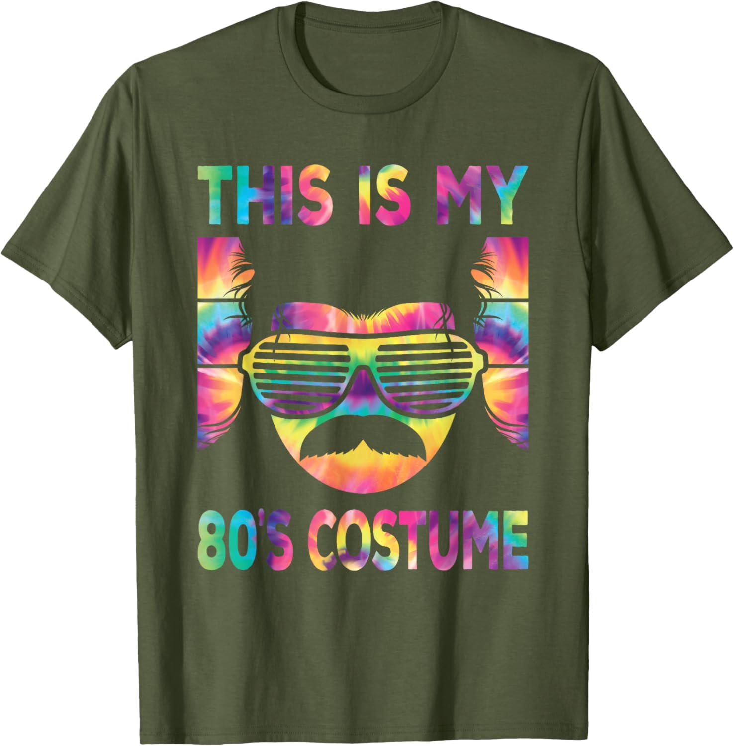 Retro 80s Costume T-Shirt for Men Disco Party Outfits Fashion - 2