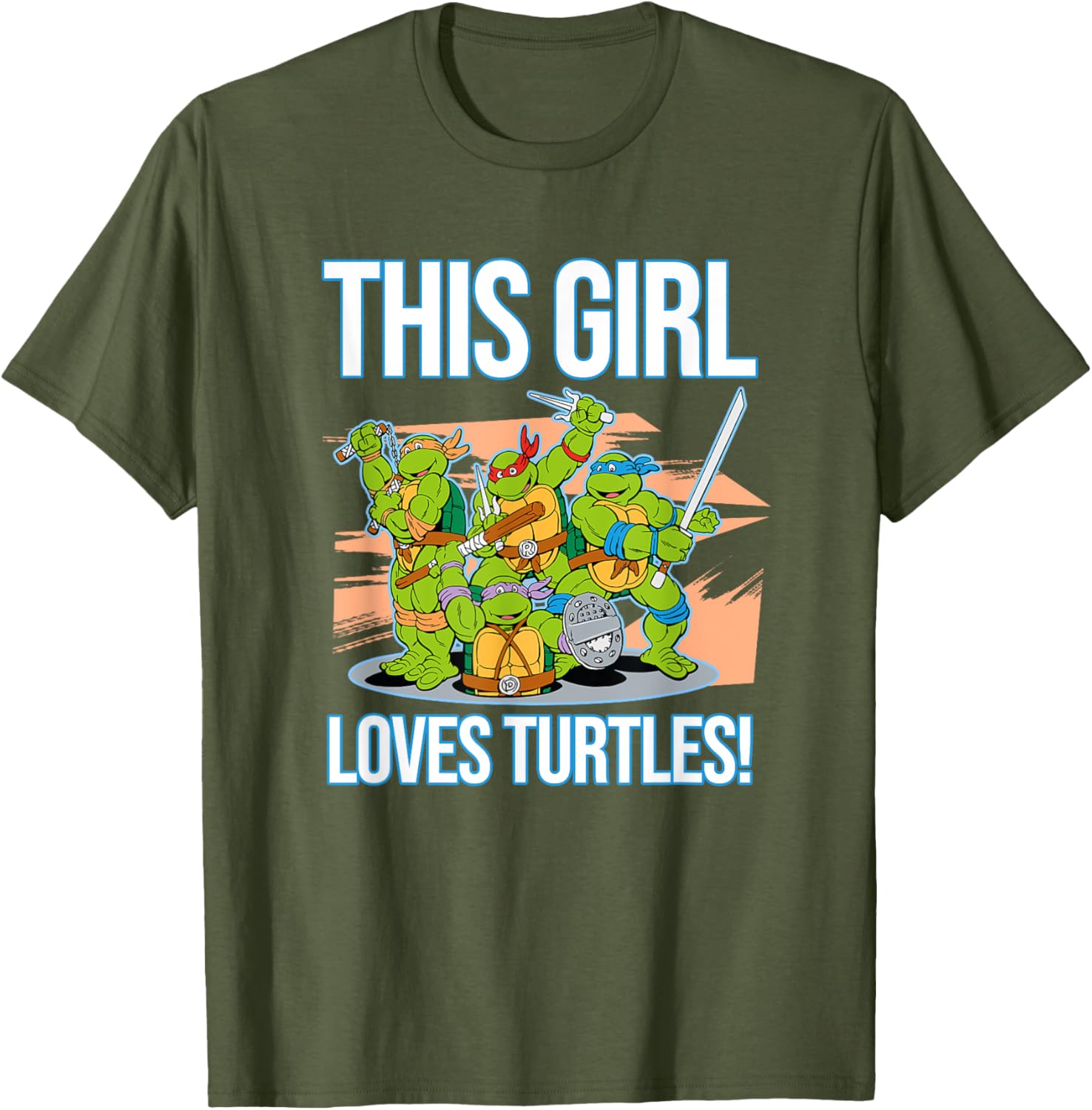 Mademark Teenage Mutant Ninja Turtles This Girl Loves Turtles T-Shirt - 1