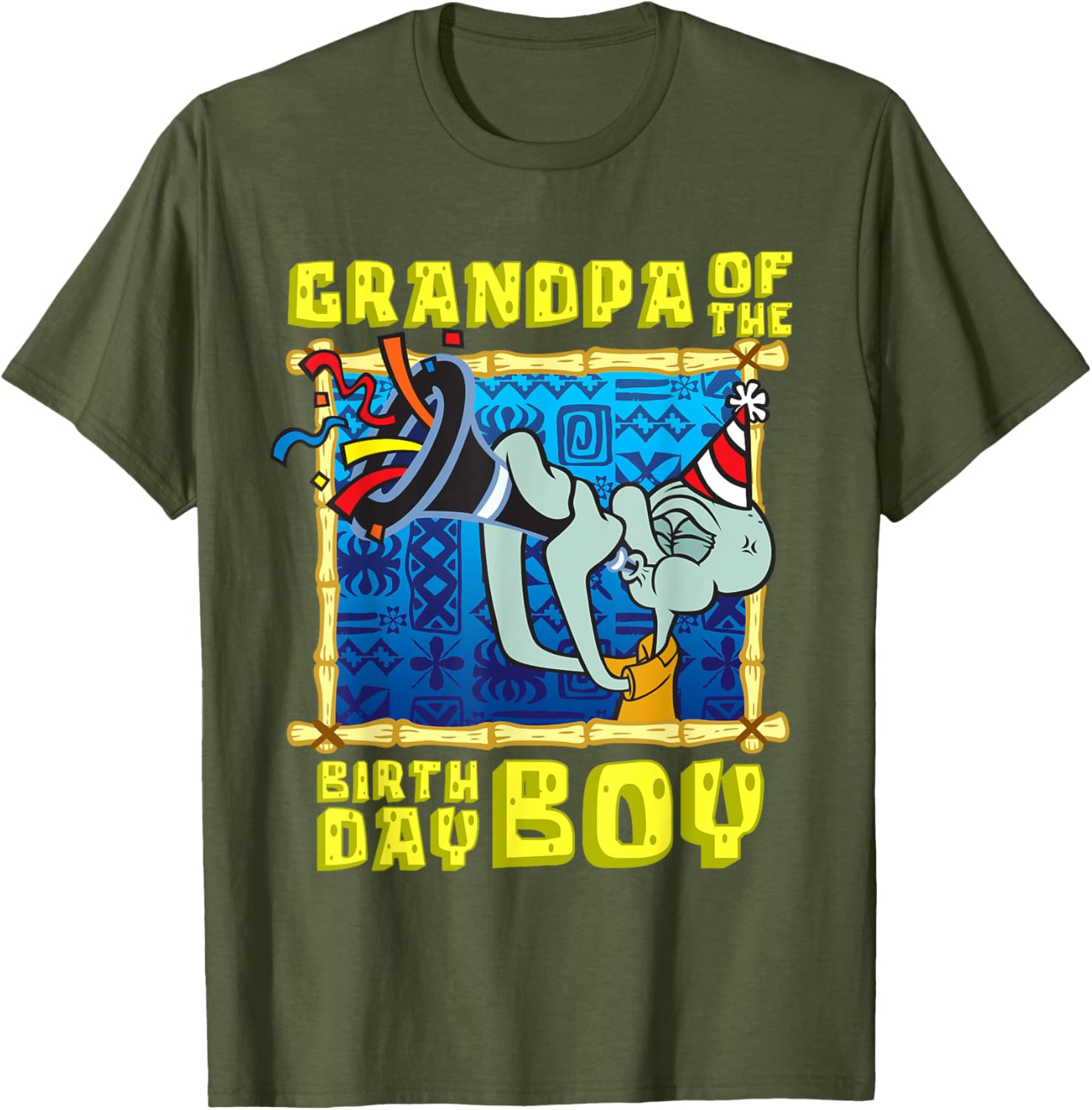 Mademark SpongeBob SquarePants Grandpa of the Birthday Boy T-Shirt - 4