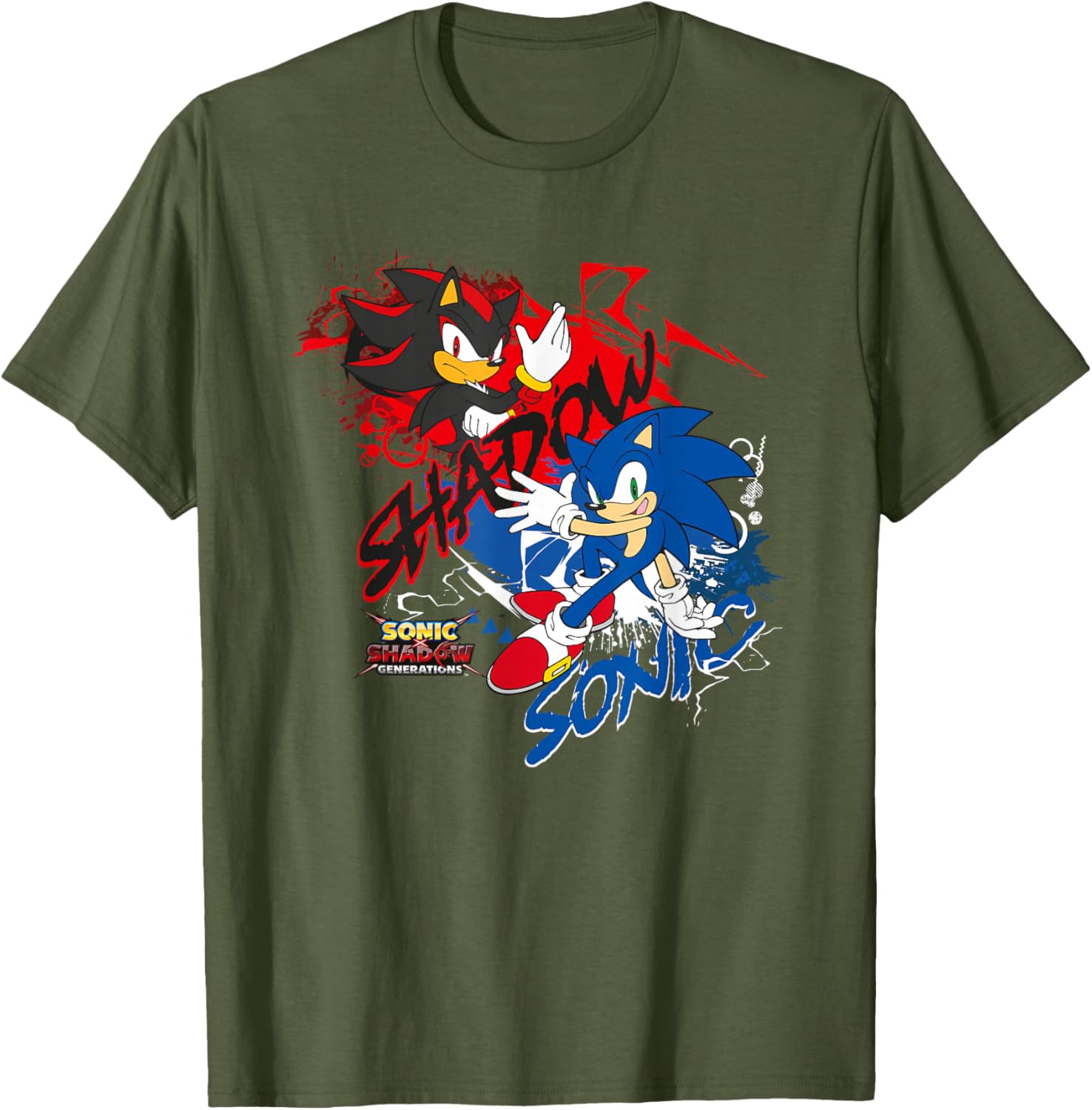 Sonic X Shadow Generations T-Shirt for Fans of Sonic the Hedgehog - 6
