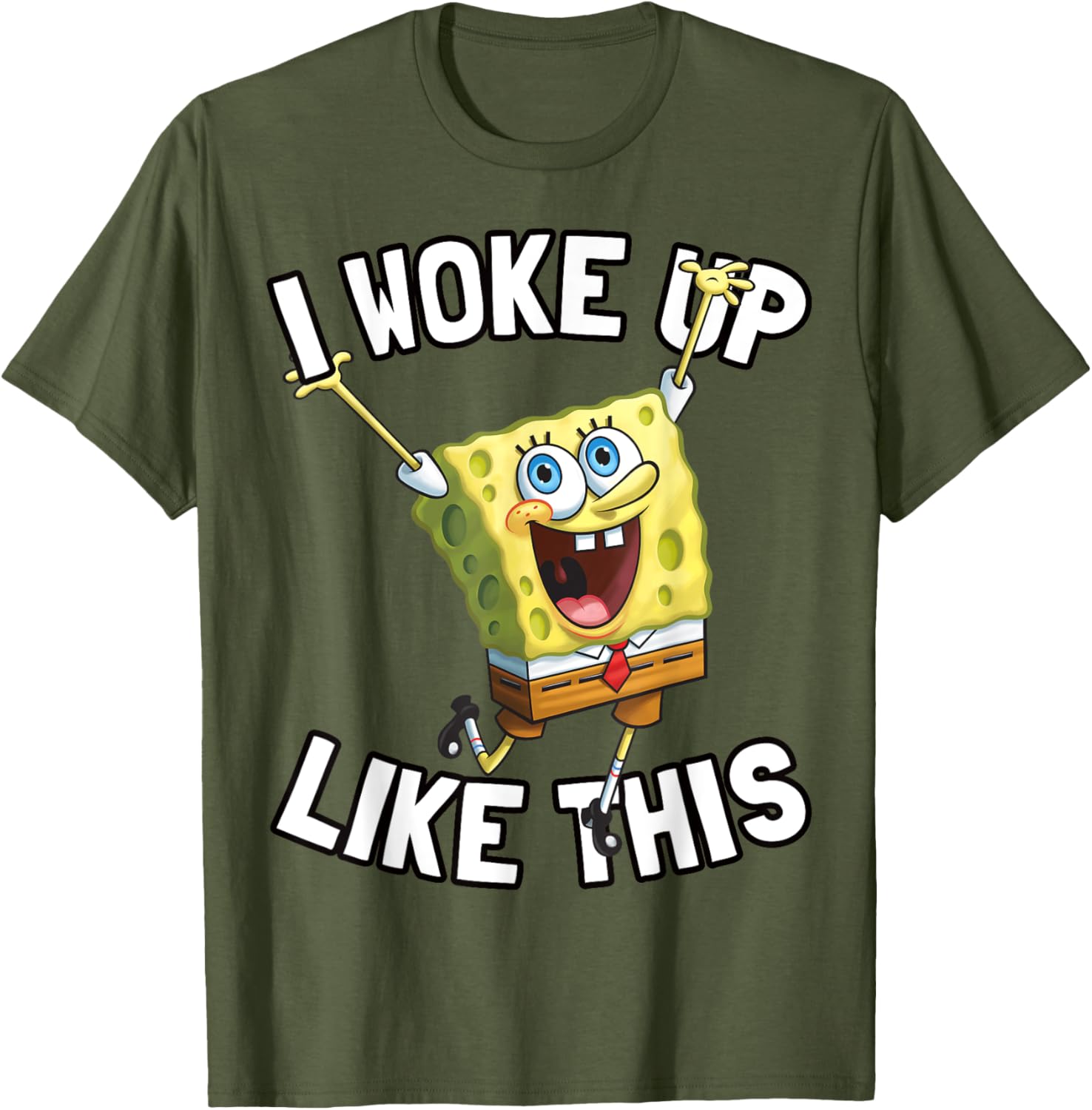 SpongeBob SquarePants I Woke Up Like This T-Shirt for Fun Fans - 13