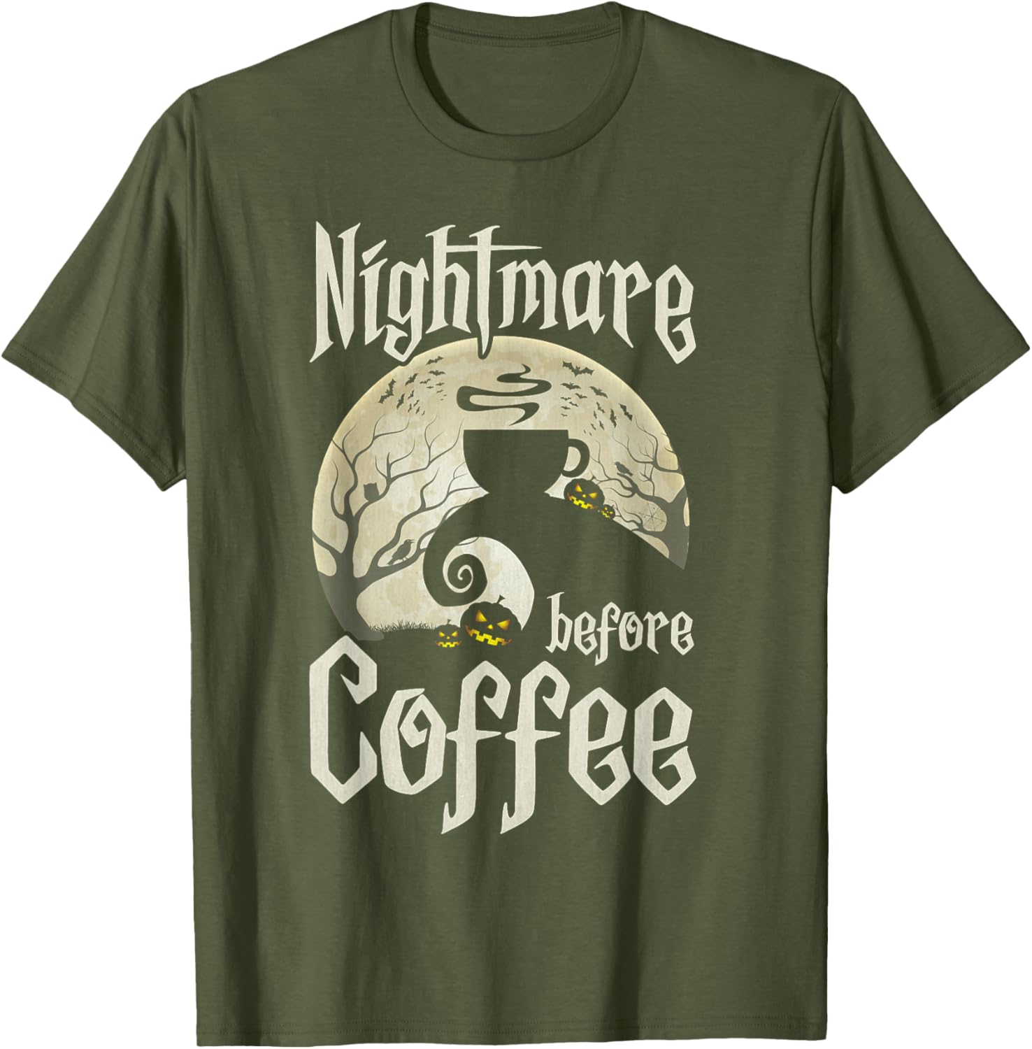 Cute Nightmare Before Coffee Halloween Shirt Funny Gift for Her - 19