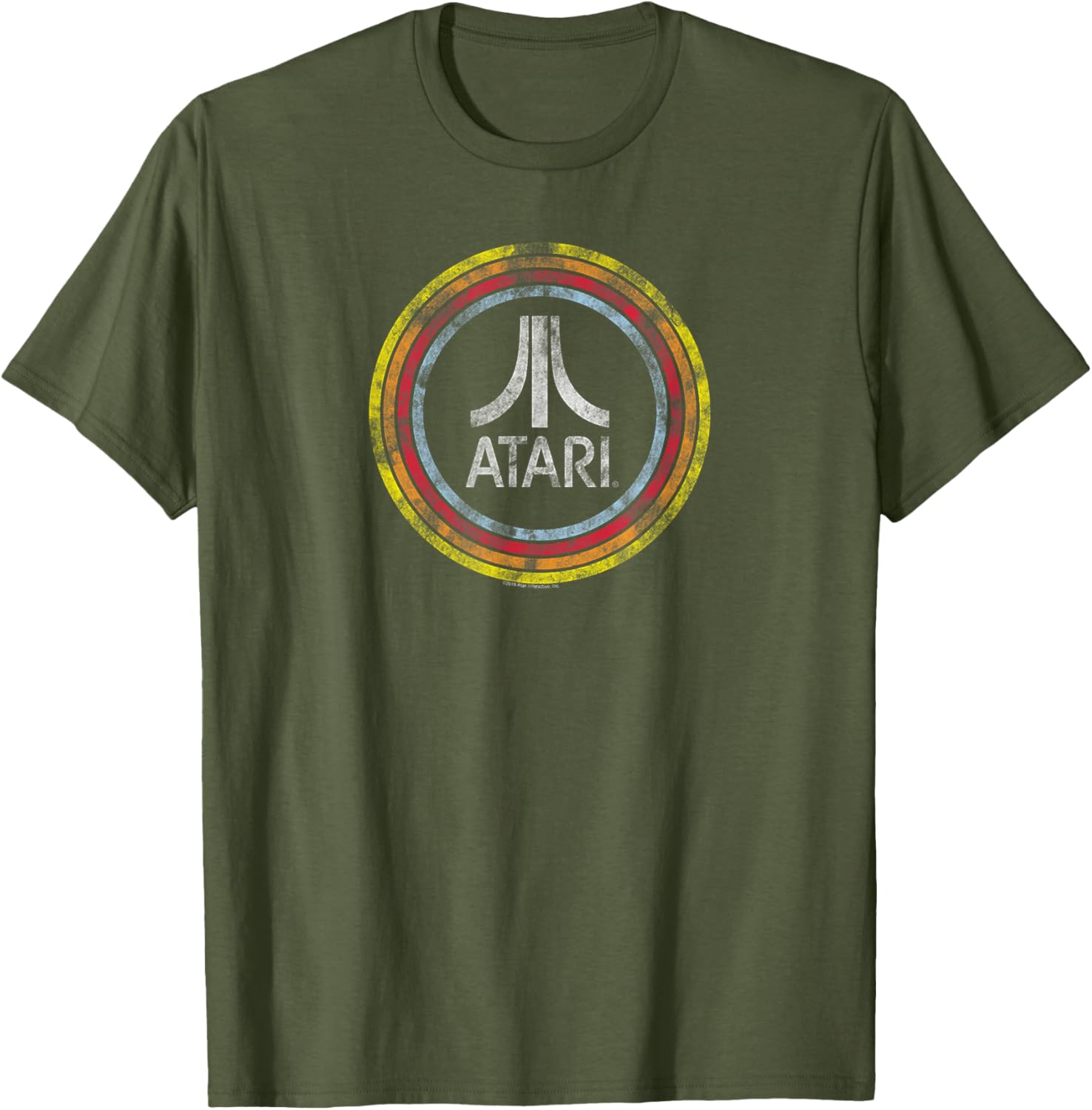 ATARI Vintage Distressed Fuji Logo Tee for Retro Gaming Fans - 4