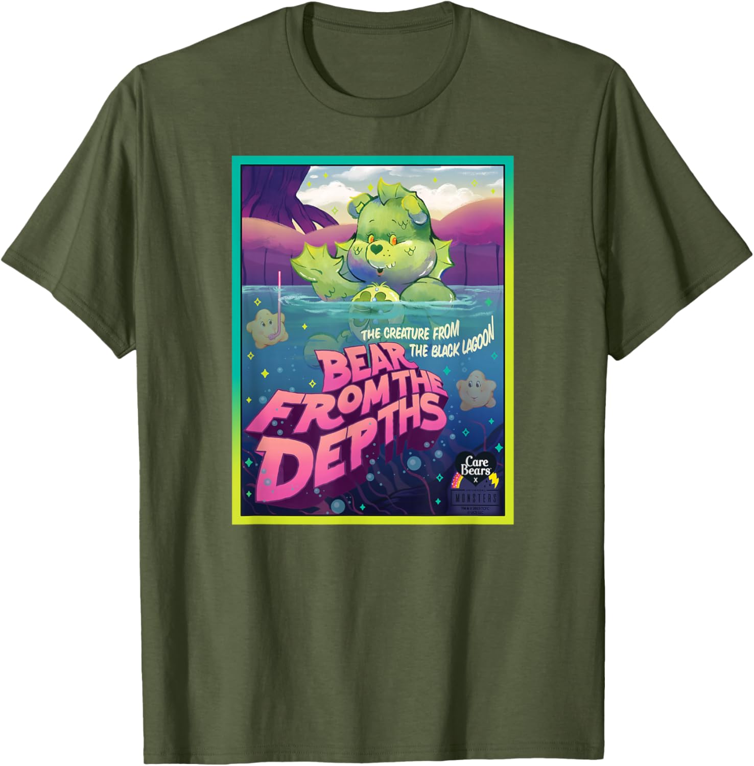 Care Bears Universal Monsters Good Luck Bear Creature T-Shirt for Fans - 4