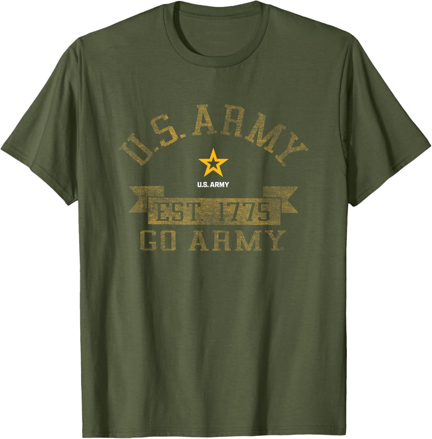 Vintage US Army Go Green T-Shirt for Eco-Friendly Military Style - 1