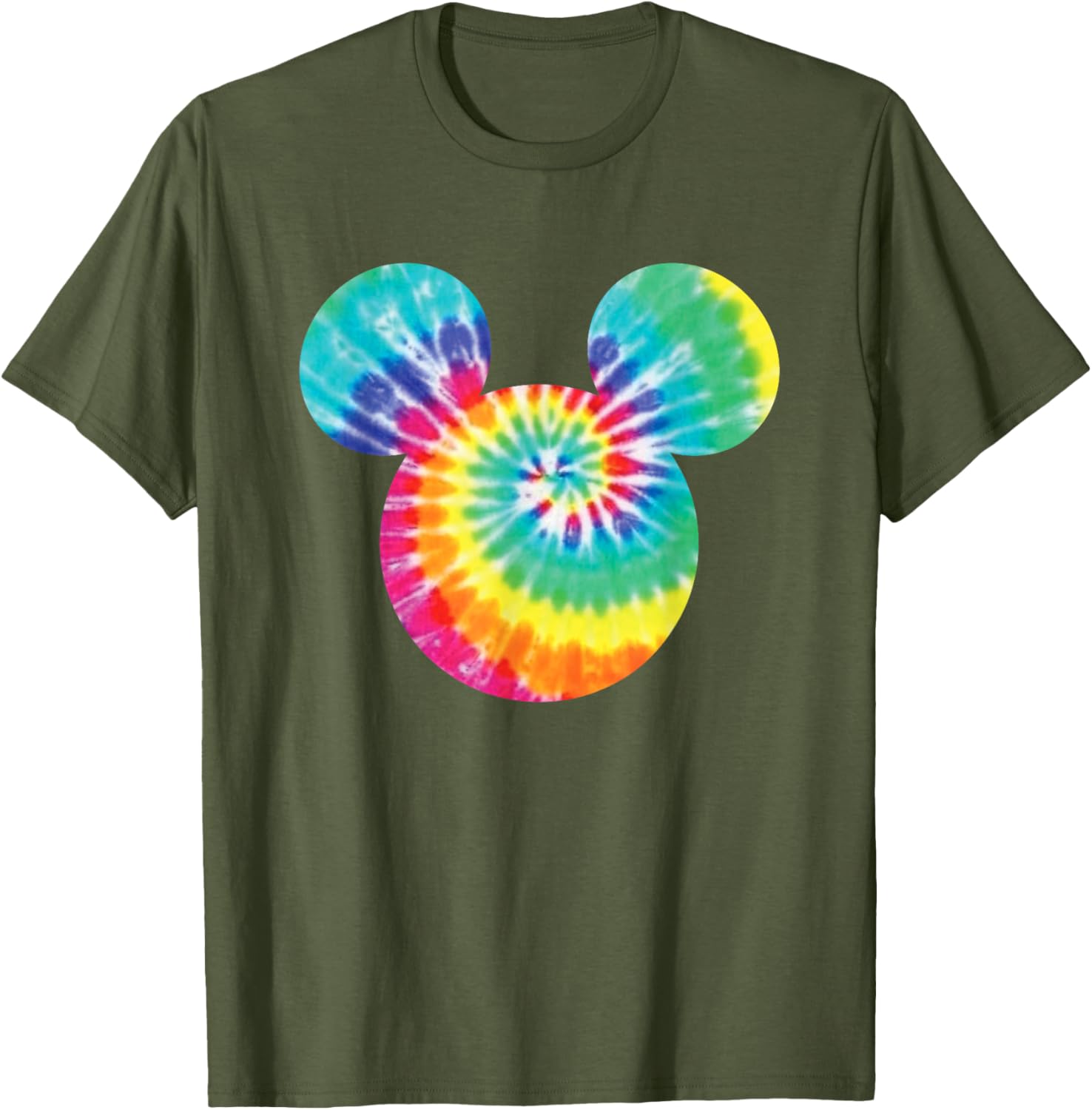 Disney Mickey Mouse Rainbow Tie-Dye Short Sleeve T-Shirt for Fun Style - 8