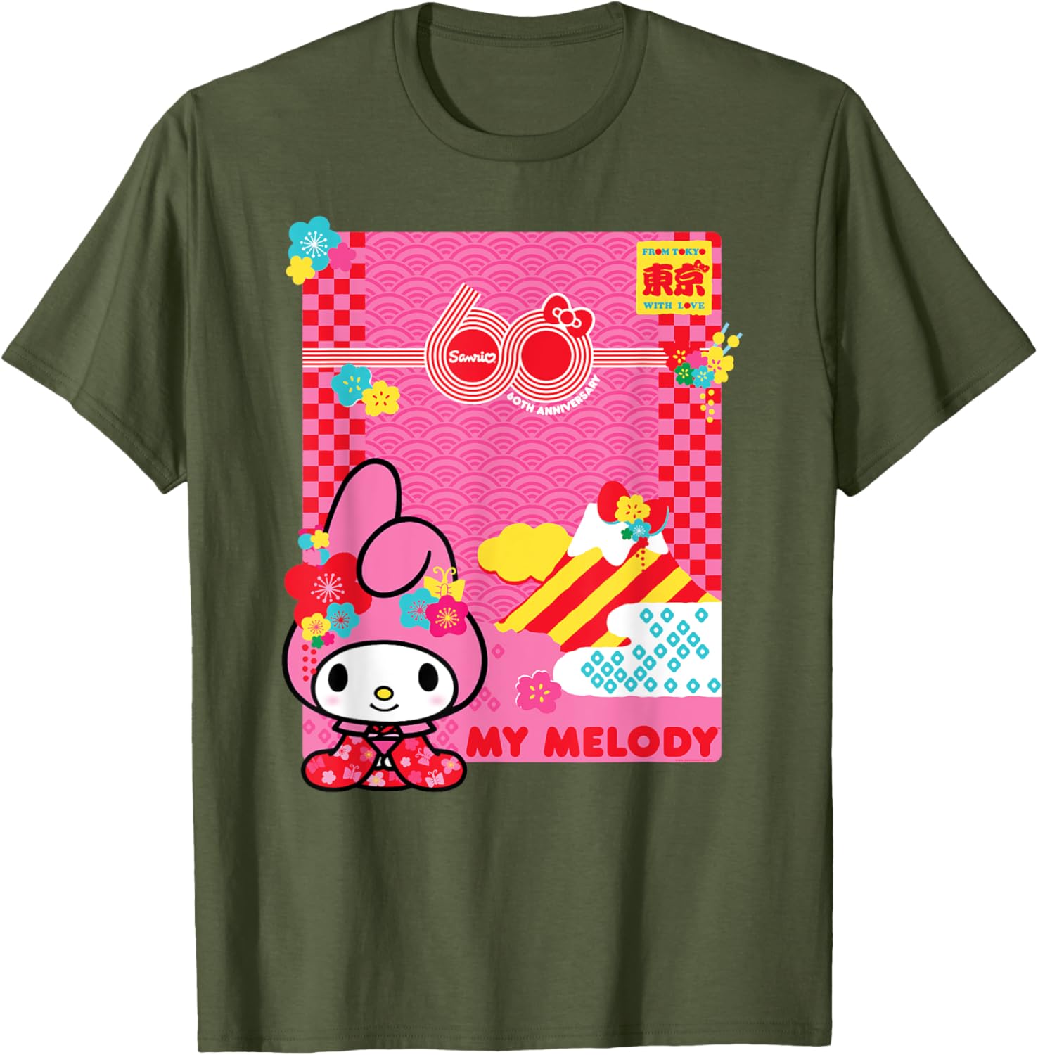 My Melody Sanrio 60th Anniversary T-Shirt for Fans and Collectors - 8