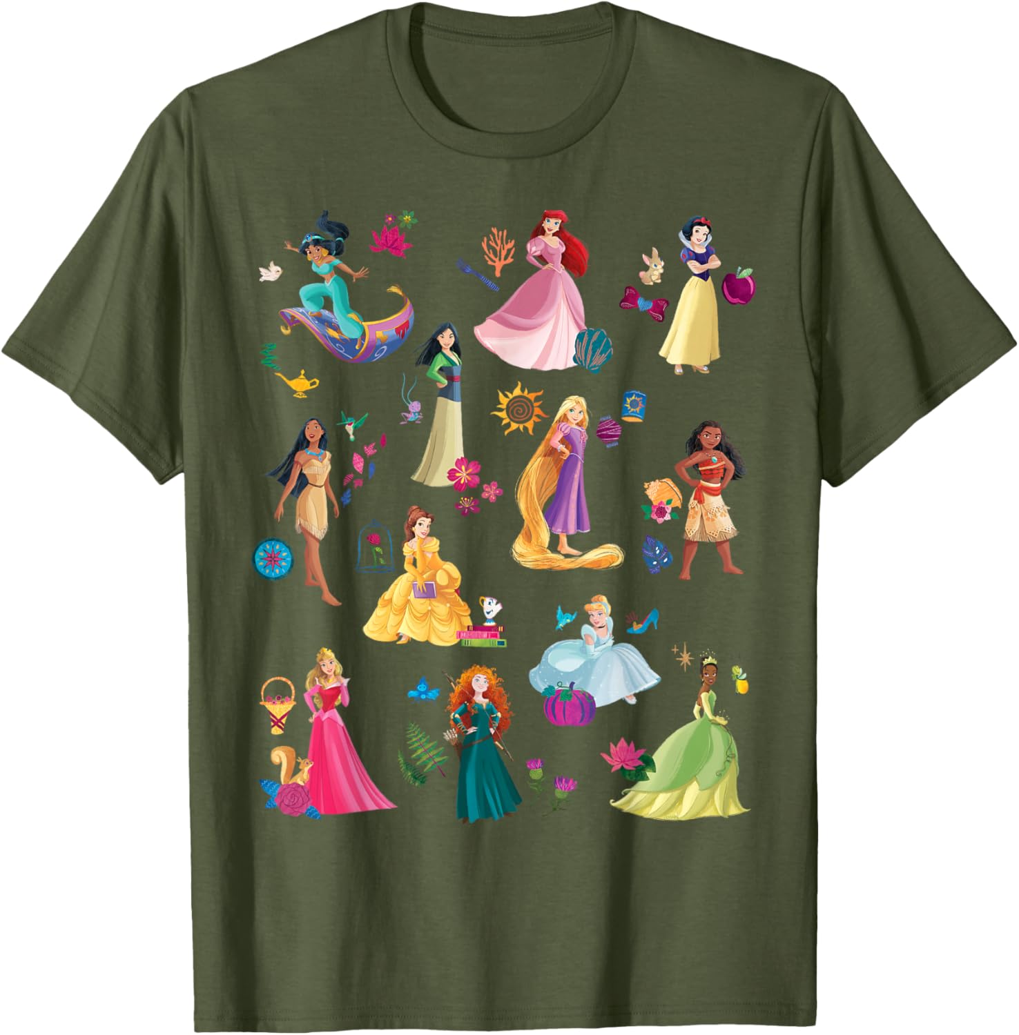 Disney Princess Magical Print T-Shirt for Kids Fun and Fashionable Wear - 10