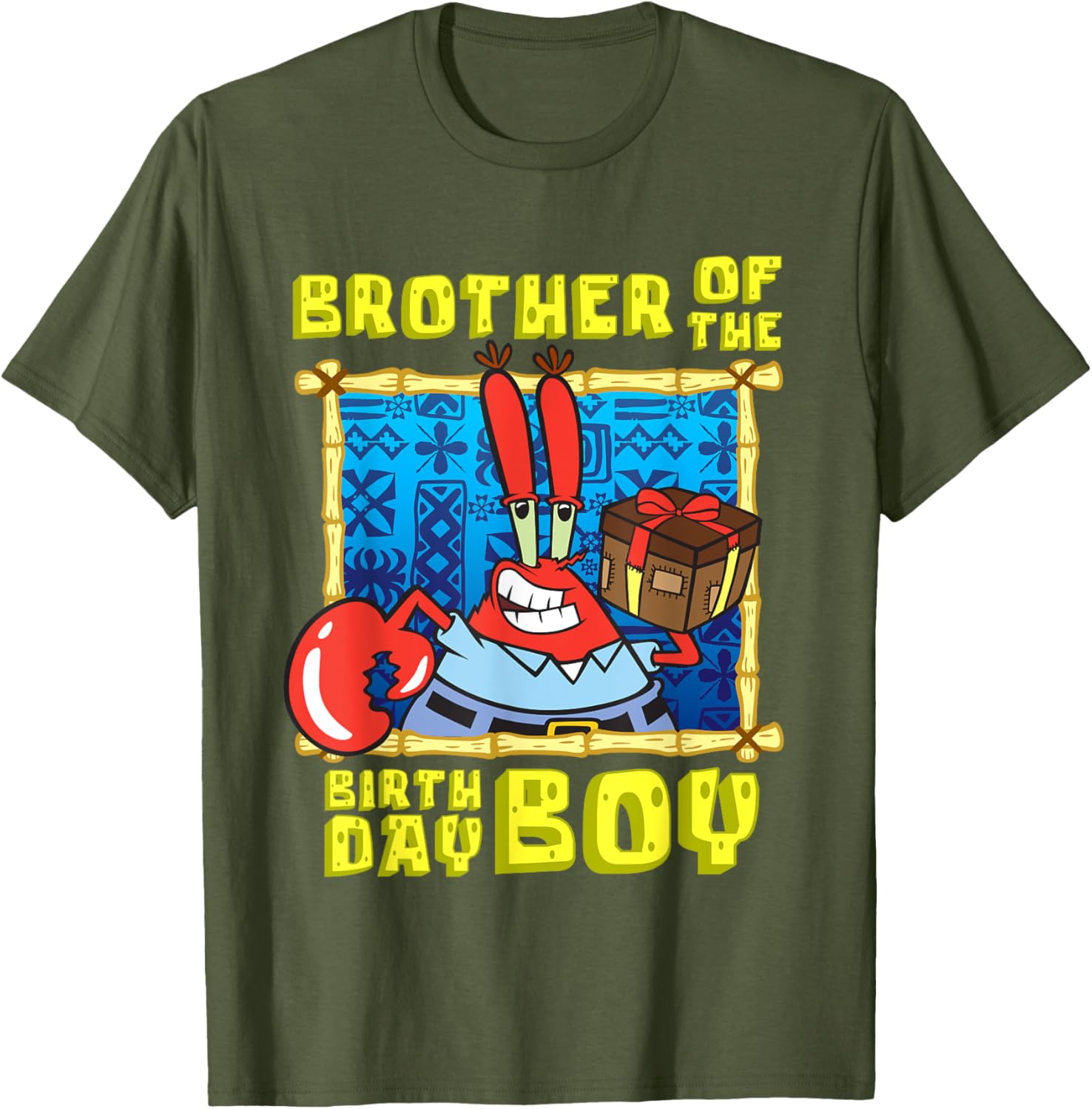 Mademark SpongeBob Mr. Krabs Brother Birthday T-Shirt for Boys - 7
