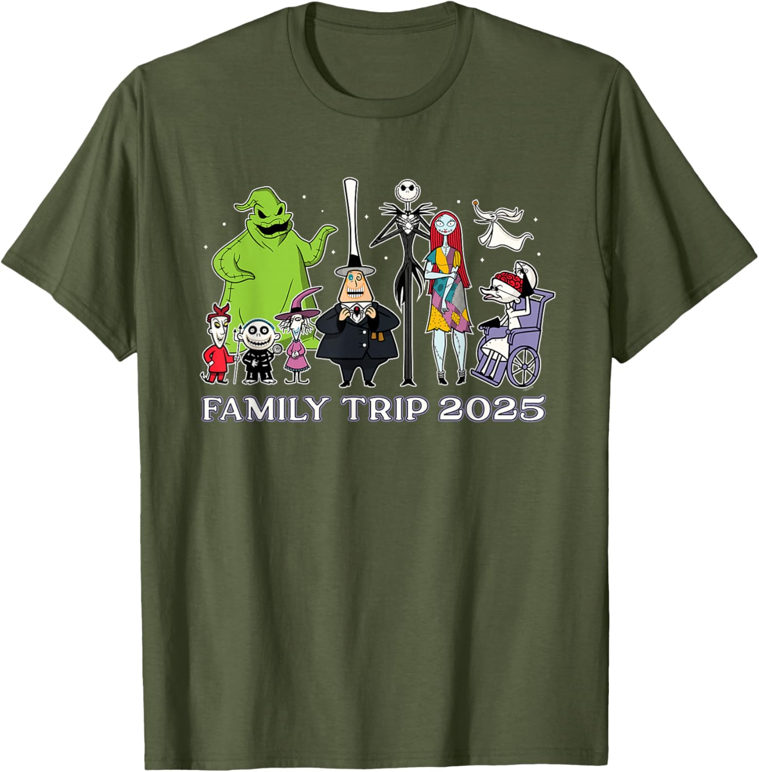 Disney The Nightmare Before Christmas Family Trip T-Shirt 2025 Fun Design - 6