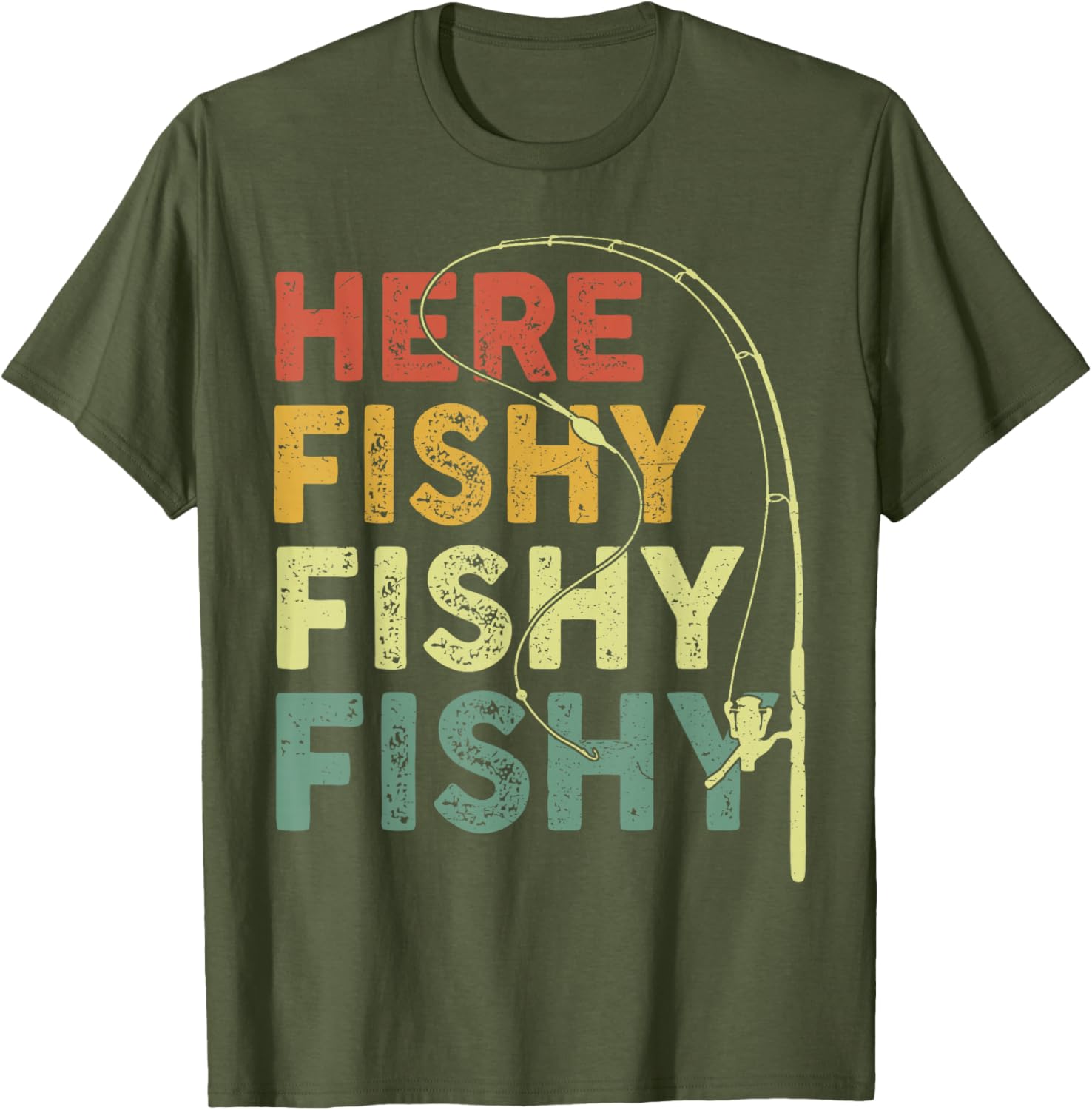 Funny Fishy Bass Dad Graphic T-Shirt for Fishing Lovers and Adventures - 4