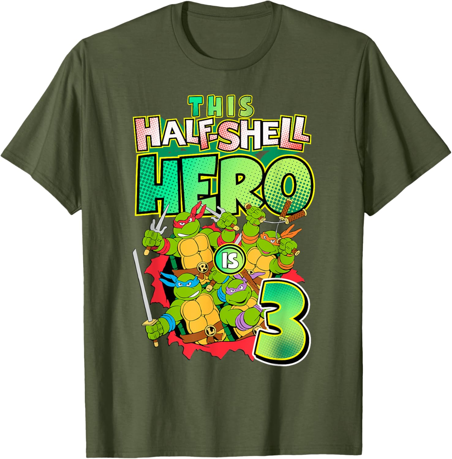 Mademark Teenage Mutant Ninja Turtles This Half Shell Hero T-Shirt - 23