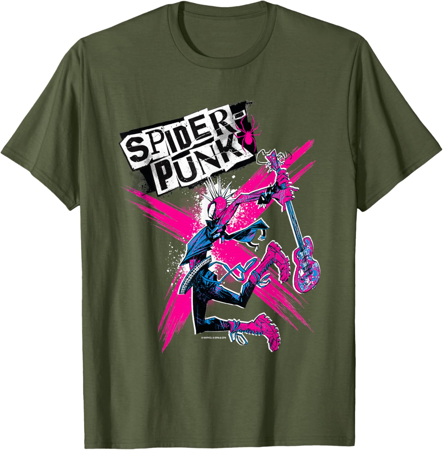 Marvel Spider-Man Across the Spider-Verse Spider-Punk T-Shirt for Fans - 4