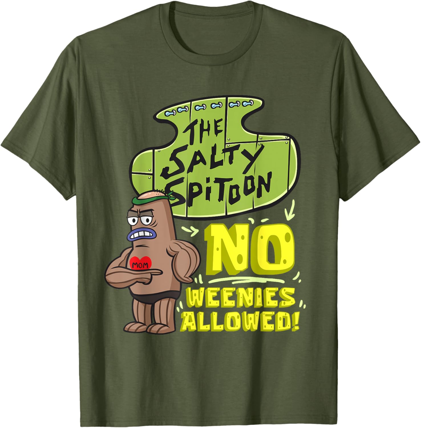 Mademark SpongeBob Salty Spitoon Bodybuilder T-Shirt for Gym Lovers - 2