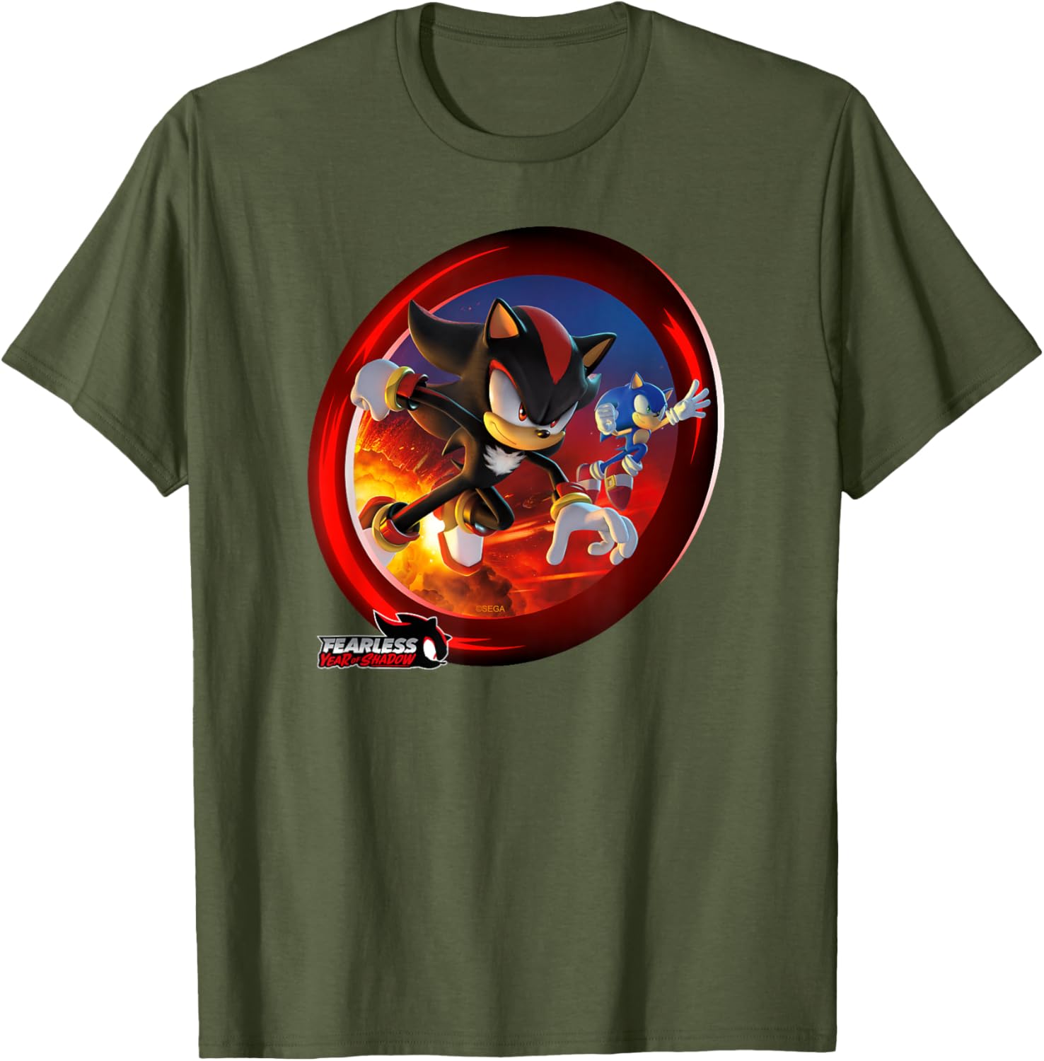 Sonic the Hedgehog Fearless Year of Shadow Graphic T-Shirt for Fans - 19