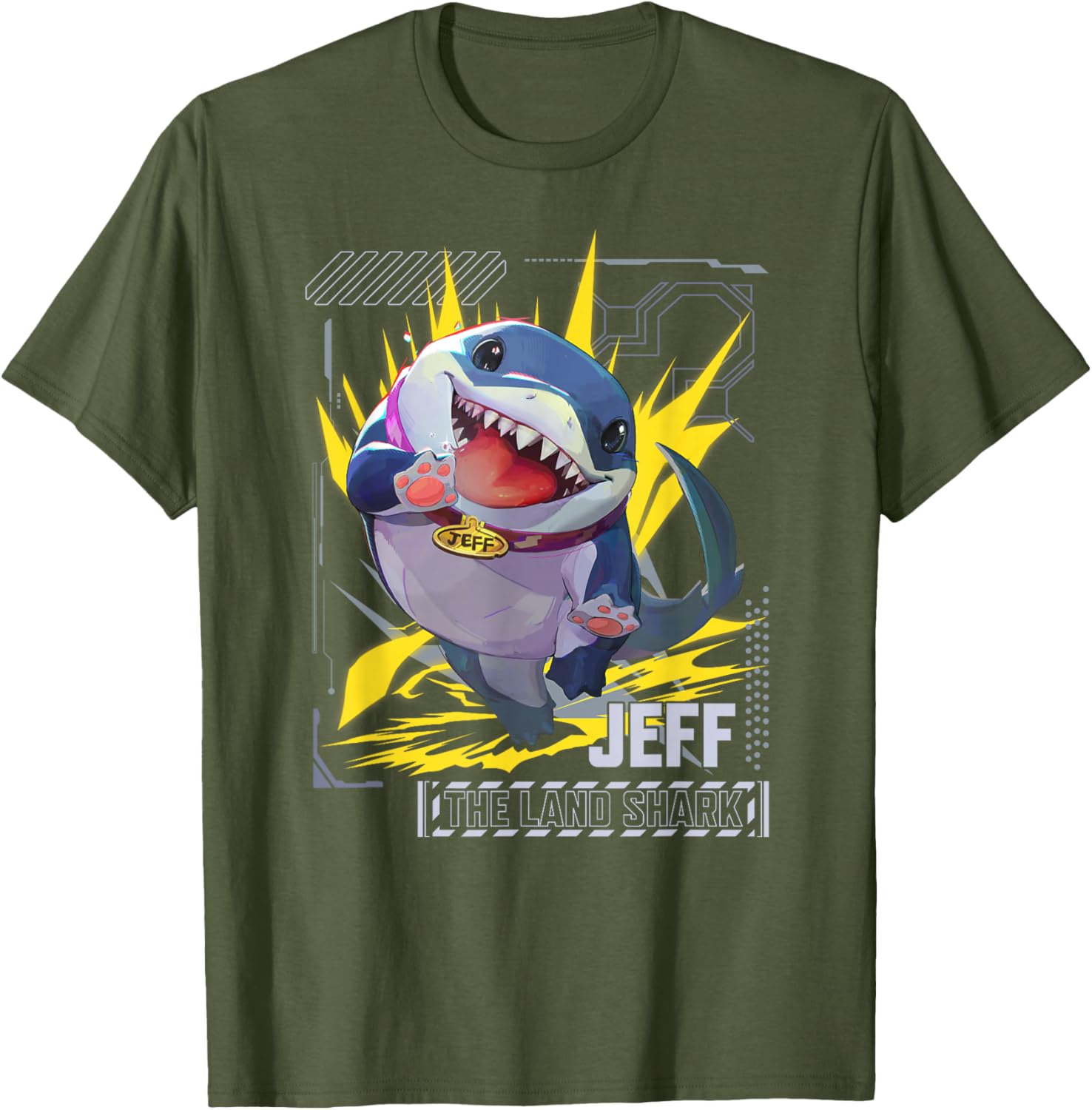 Marvel Rivals Jeff the Land Shark T-Shirt for Superhero Gamers - 16