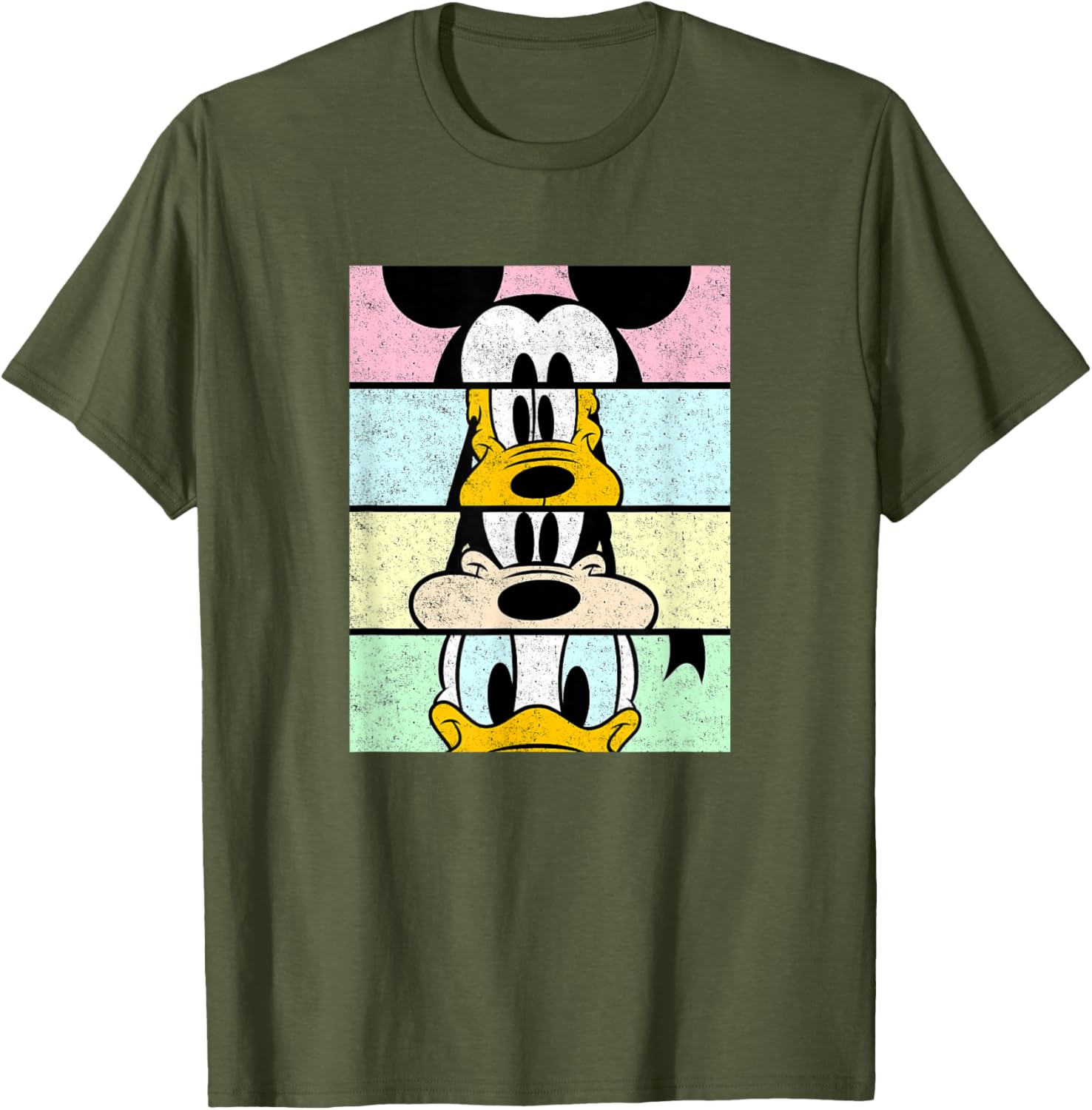 Disney Mickey And Friends Distressed Comic Panels T-Shirt for Fun Fans - 22