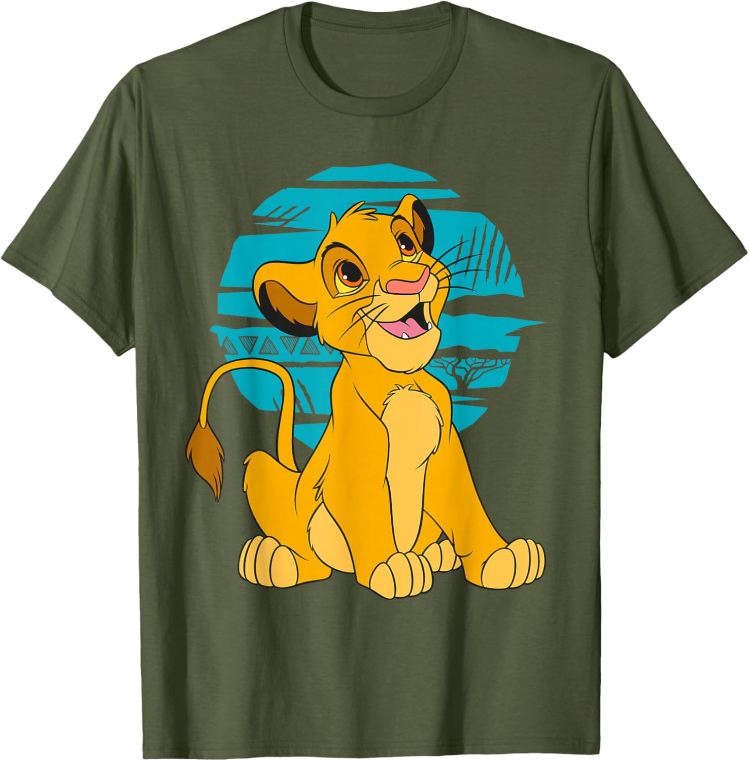 Disney The Lion King Young Simba Blue Retro T-Shirt for Kids and Adults - 4