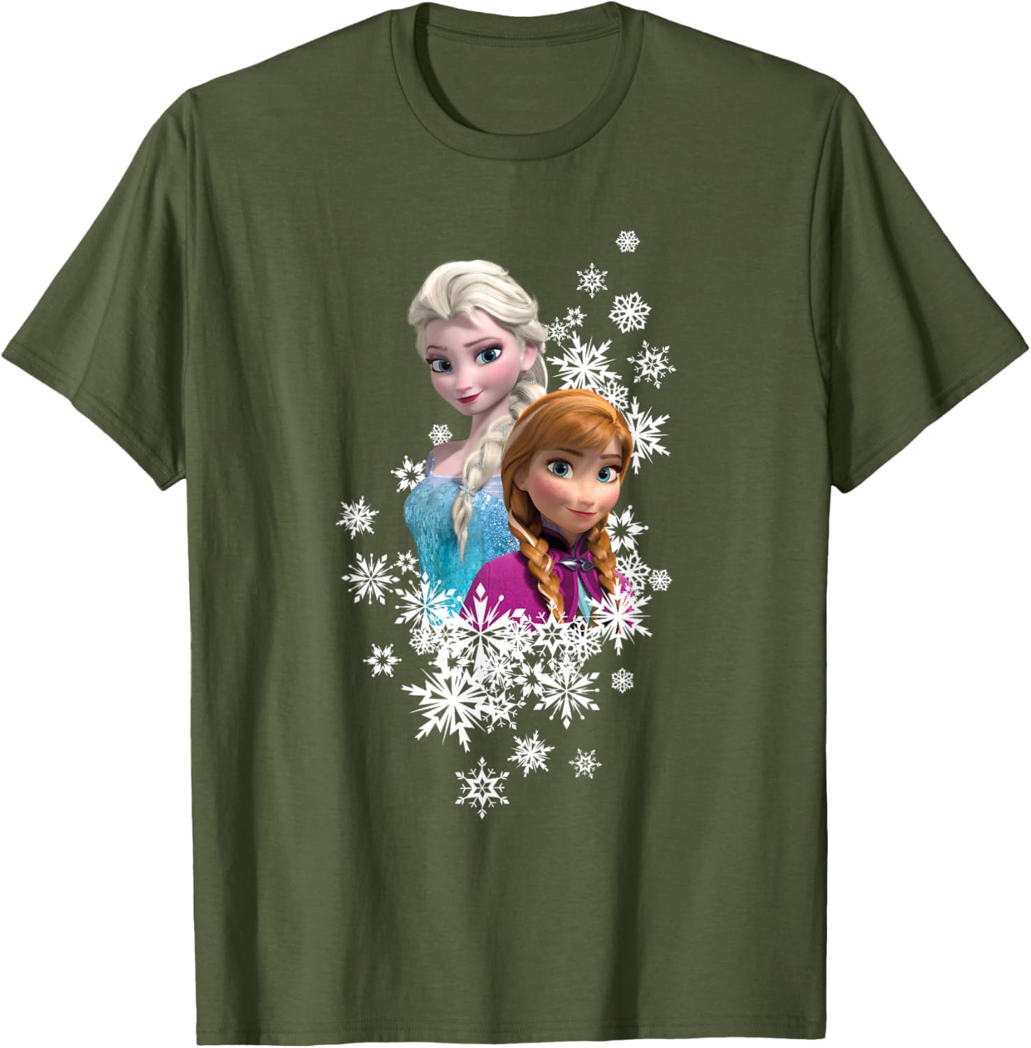 Disney Frozen Anna and Elsa Snowflakes T-Shirt for Kids and Fans - 8