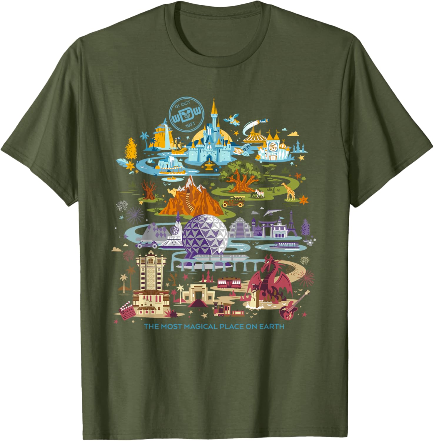 Walt Disney World 50th Anniversary T-Shirt Fun Disney Merchandise - 18