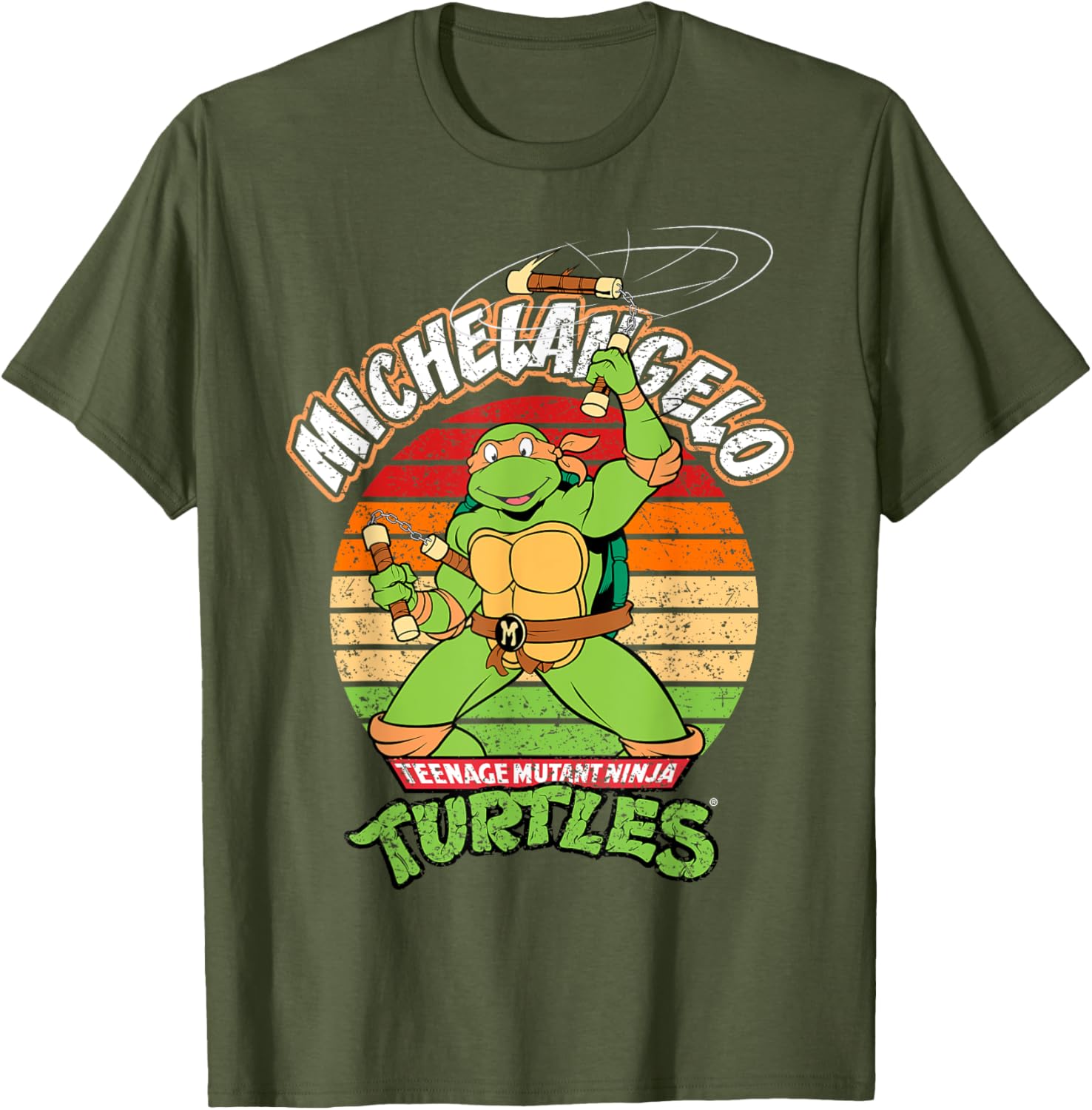 Mademark TMNT Michelangelo Ready For Action T-Shirt for Kids and Adults - 18