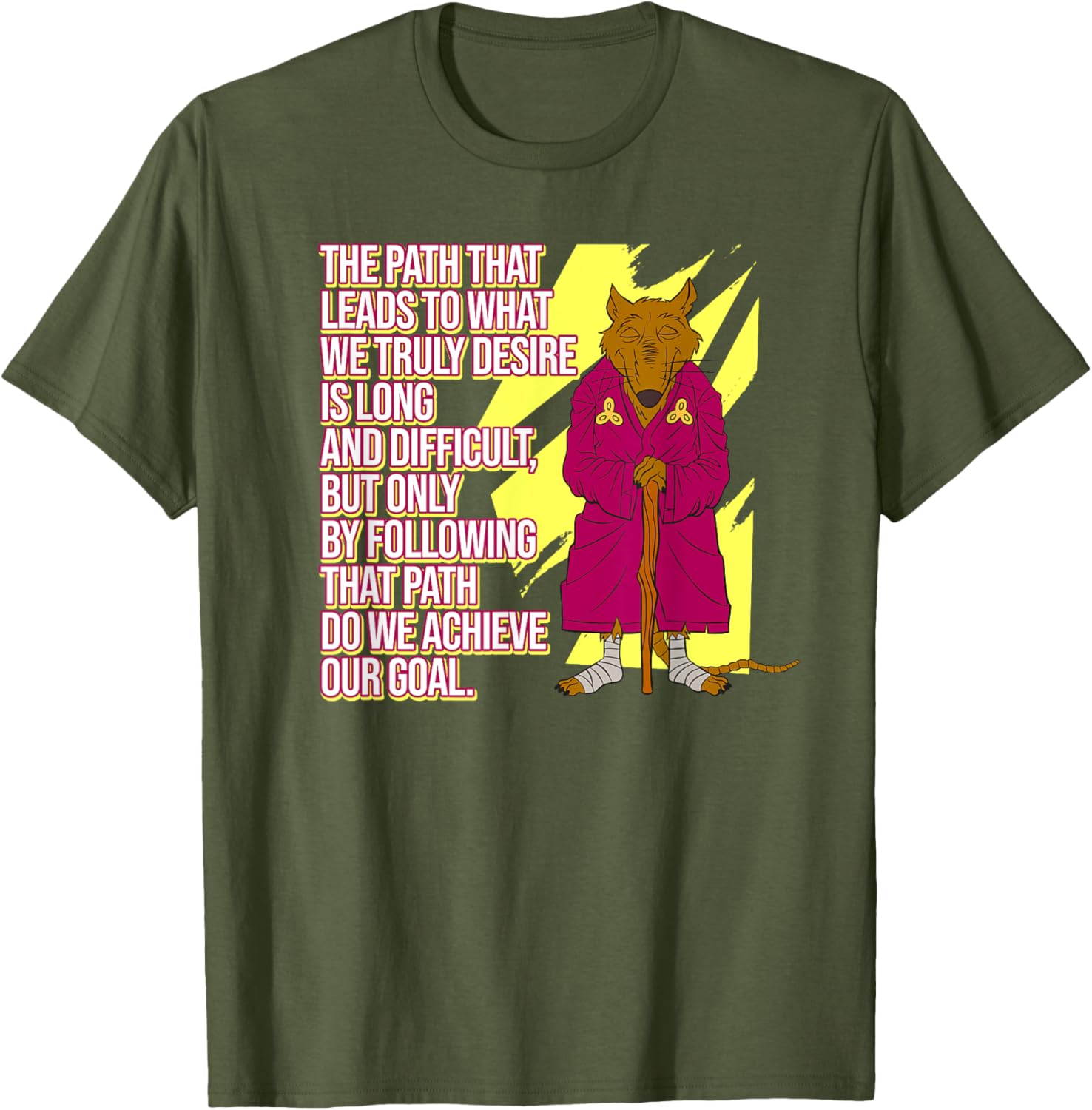 Mademark Ninja Turtles Splinter Wise Words The Path T-Shirt for Fans - 4