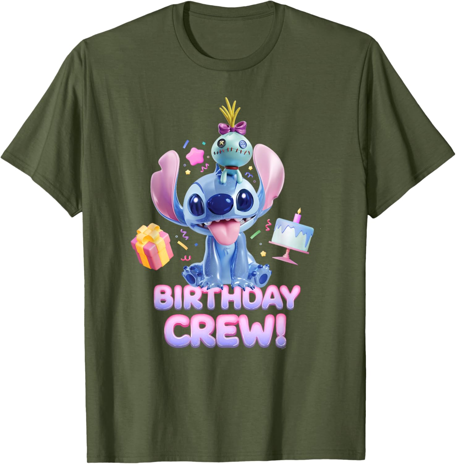 Disney Lilo & Stitch Big Shiny Birthday Crew T-Shirt for Fun Celebrations - 20