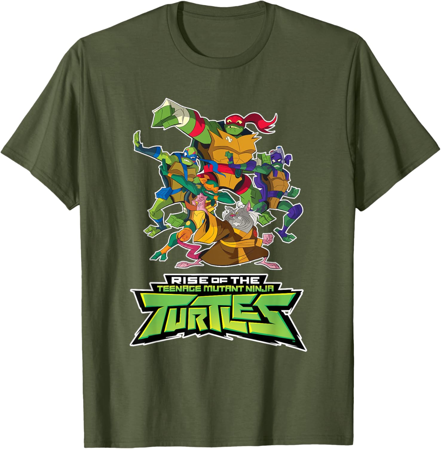Mademark Teenage Mutant Ninja Turtles Rise T-Shirt with Splinter Design - 16