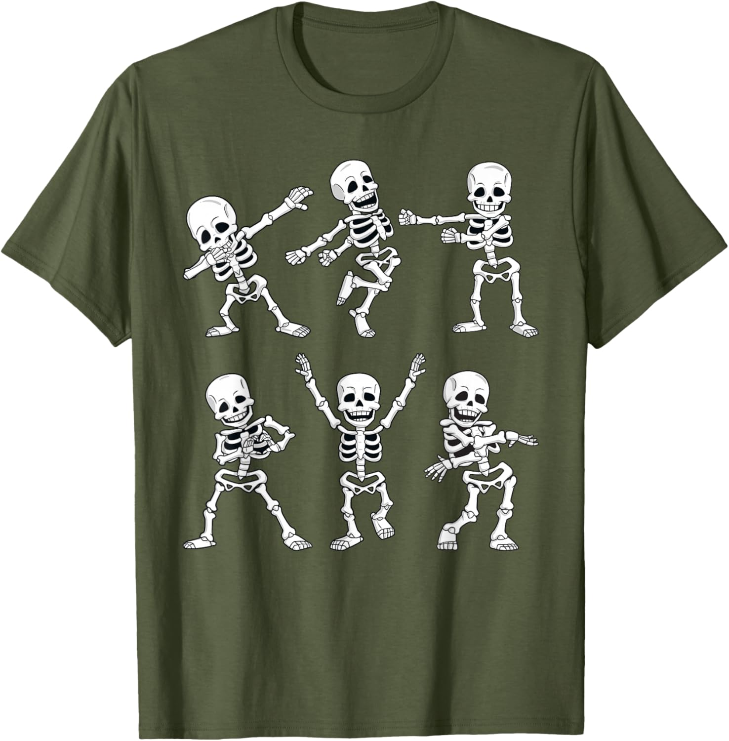 Dancing Skeletons Halloween T-Shirt for Boys and Girls Fun Dance Challenge - 5