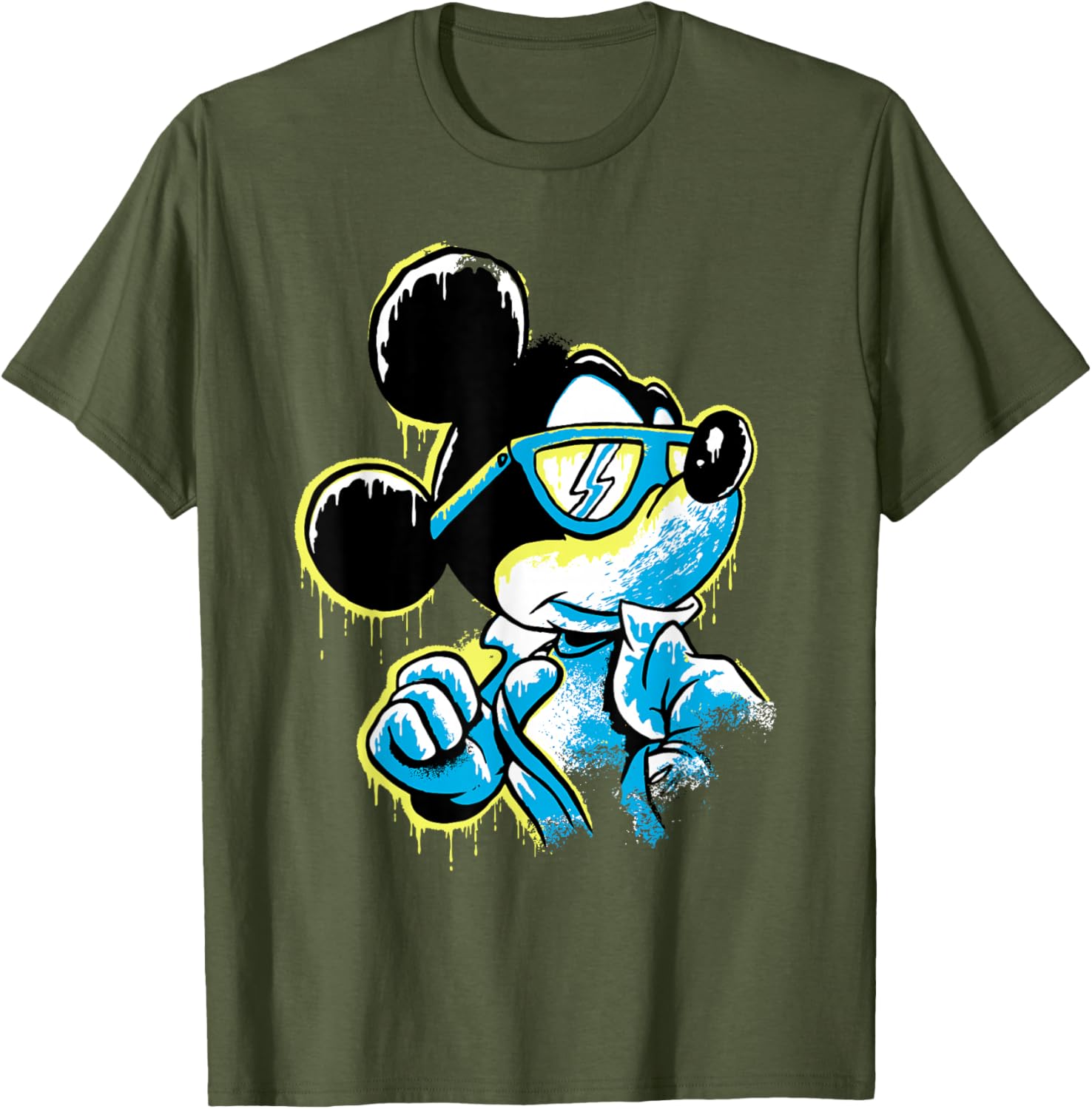 Disney Mickey Mouse Icy Cool Paint Drip T-Shirt for Fun Fashion Lovers - 9