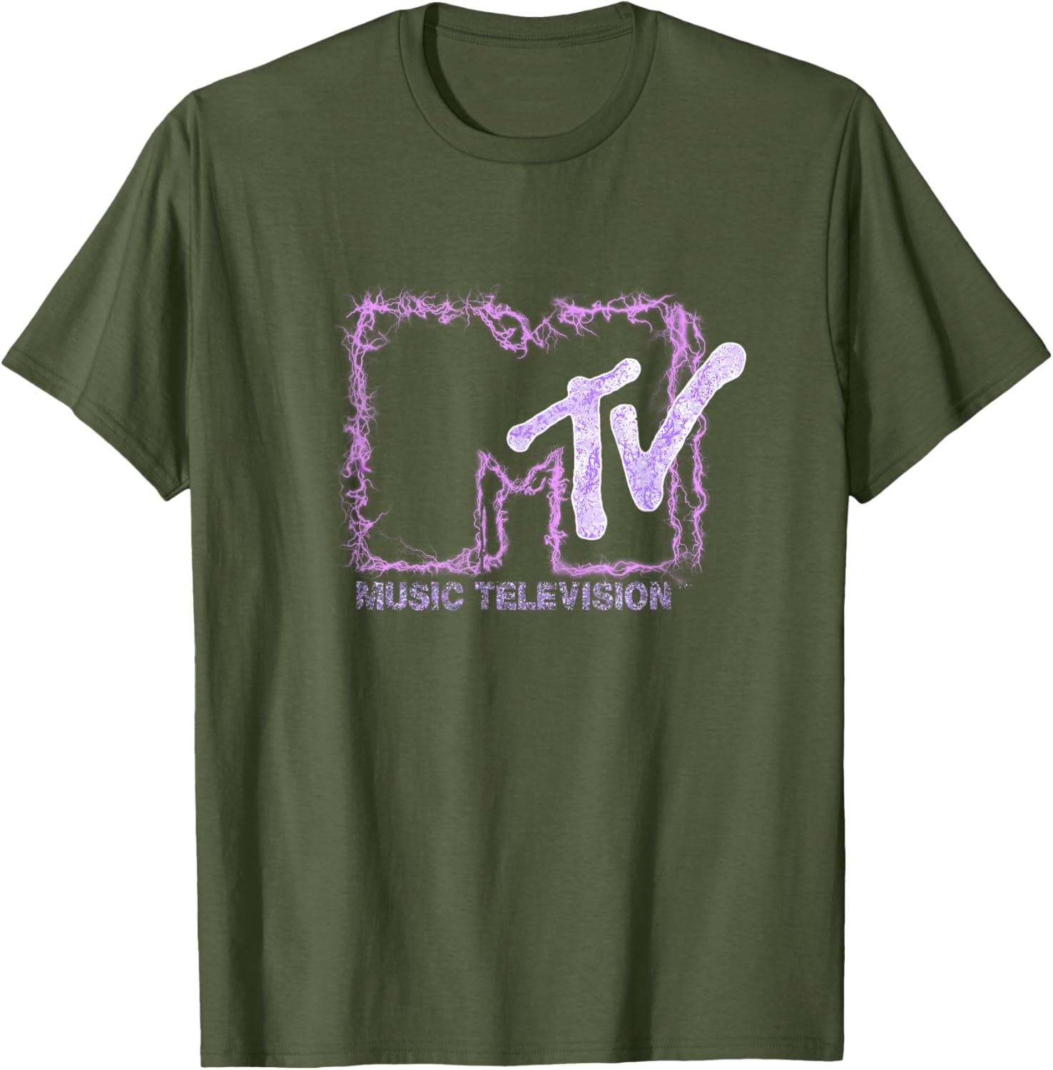 Mademark x MTV Official Logo T-Shirt with Purple Electric Flashes - 11
