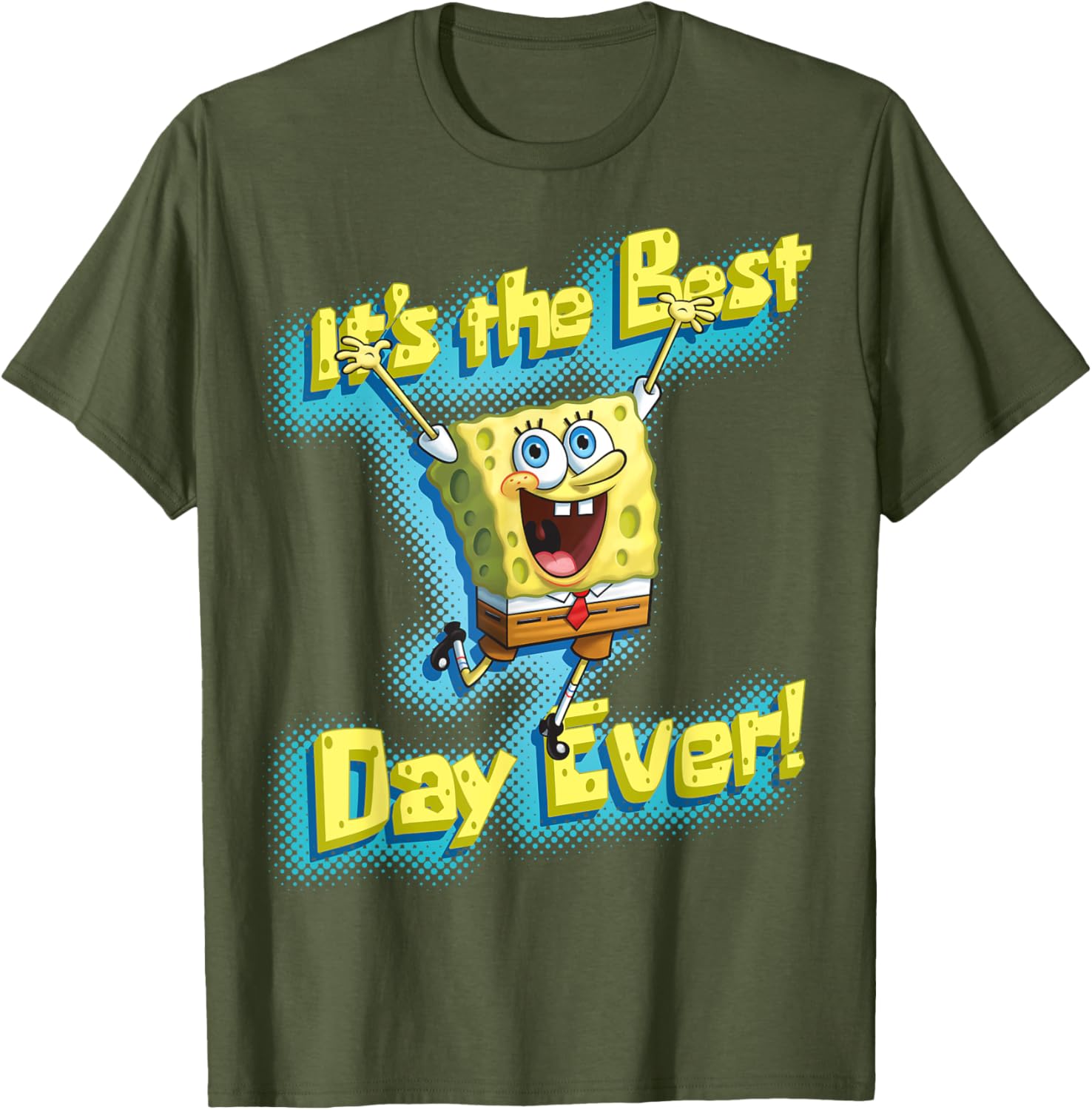 Mademark SpongeBob SquarePants Best Day Ever T-Shirt for Fun Fans - 6