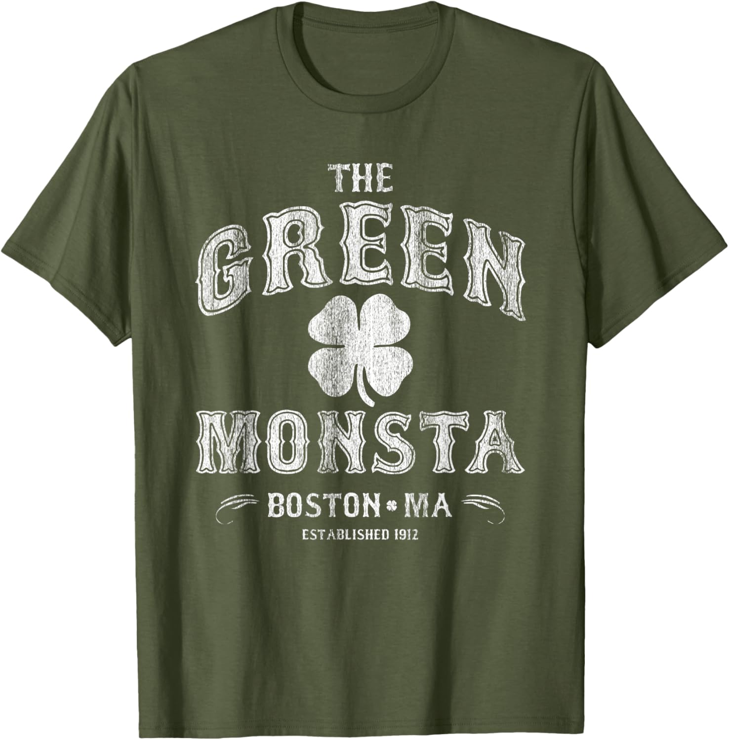 The Green Monsta Boston T-Shirt Perfect for Game Day or St. Patrick's Day - 1