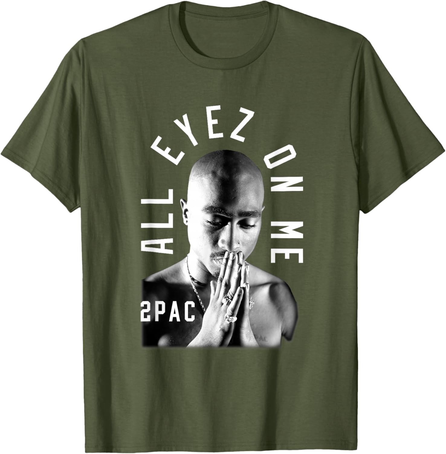 Tupac Shakur Classic Fit T-Shirt - Black Cotton Polyester Short Sleeve - 6