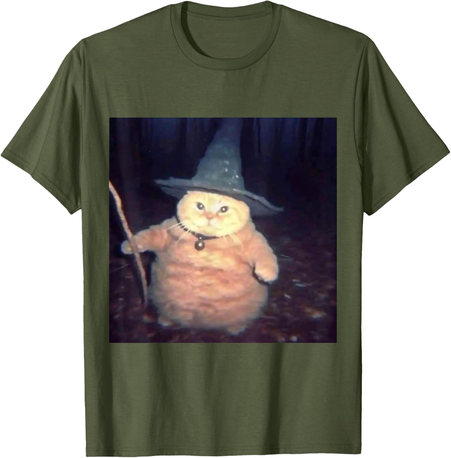 Funny Wizard Cat Halloween T-Shirt for Cat Lovers and Meme Fans - 13