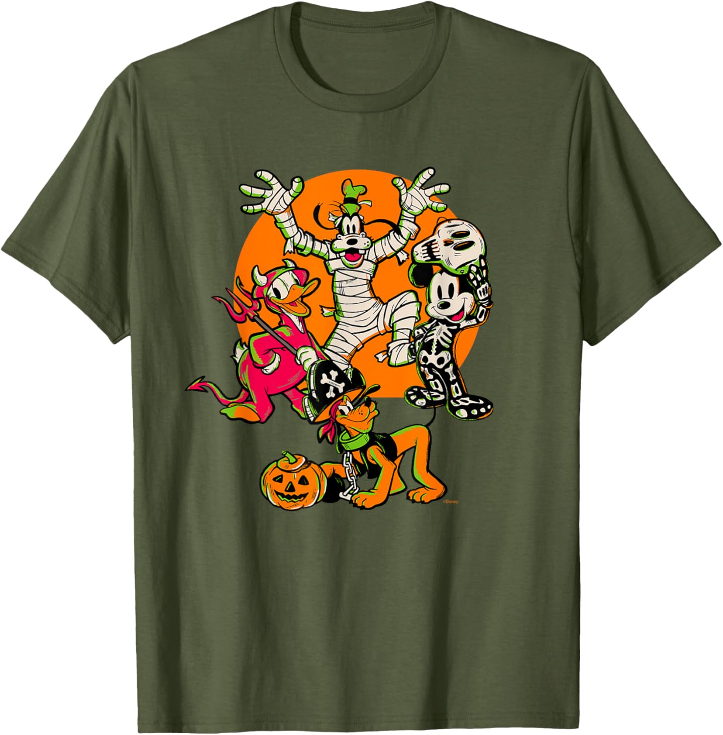 Disney 100 Mickey, Donald, Goofy & Pluto Halloween Costume T-Shirt - 15
