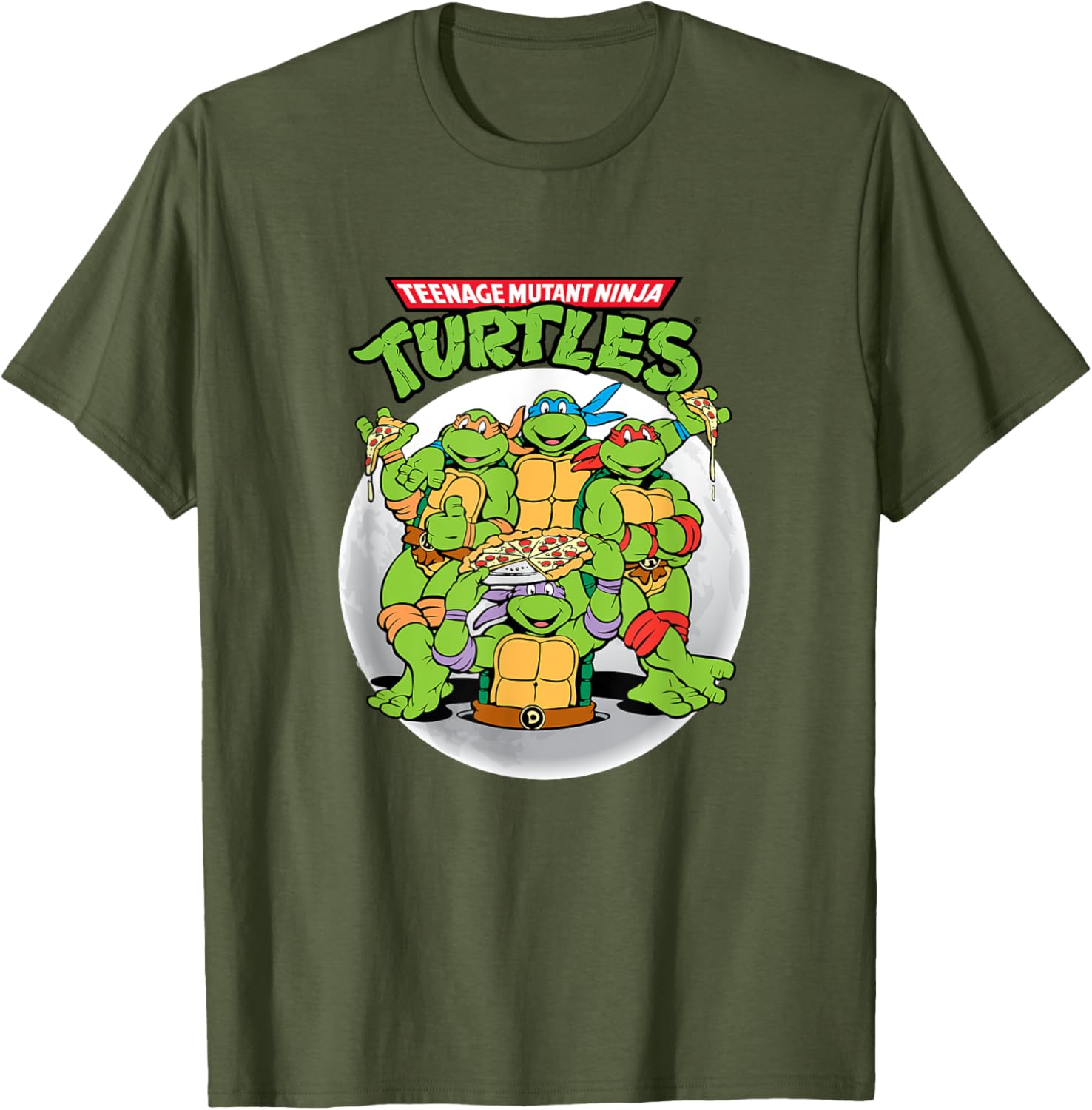 Mademark Teenage Mutant Ninja Turtles Classic Full Moon T-Shirt - 8