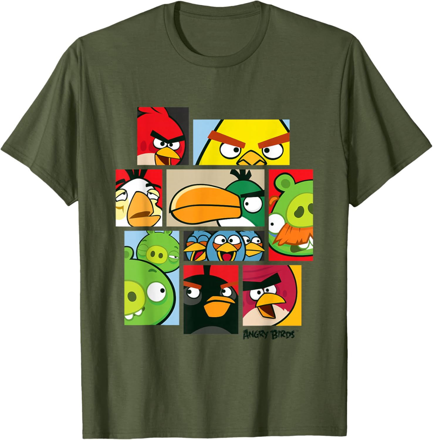 Angry Birds Collage T-Shirt Official Merchandise for Fun Fashion Lovers - 1