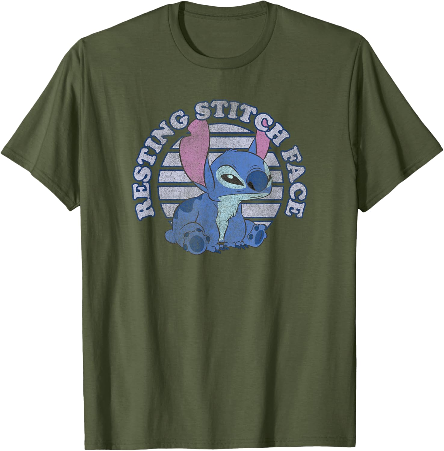 Disney Lilo & Stitch Resting Stitch Face T-Shirt for Fans and Collectors - 1