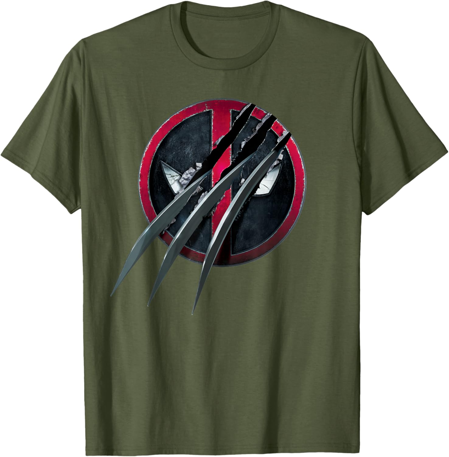 Deadpool and Wolverine Icon T-Shirt with Claws for Marvel Fans - 13
