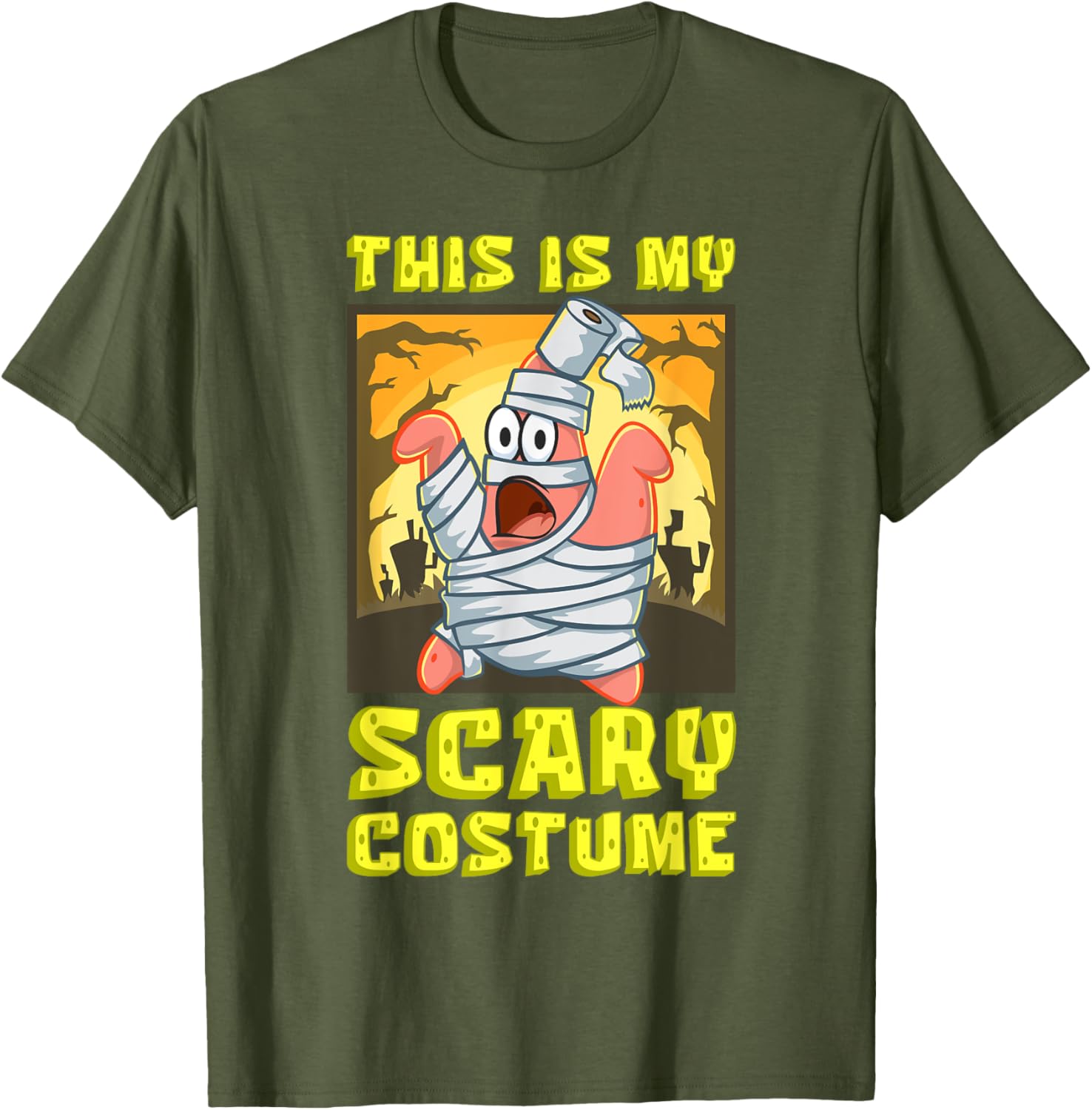 Mademark SpongeBob Halloween Patrick Mummy T-Shirt Fun Costume Apparel - 8