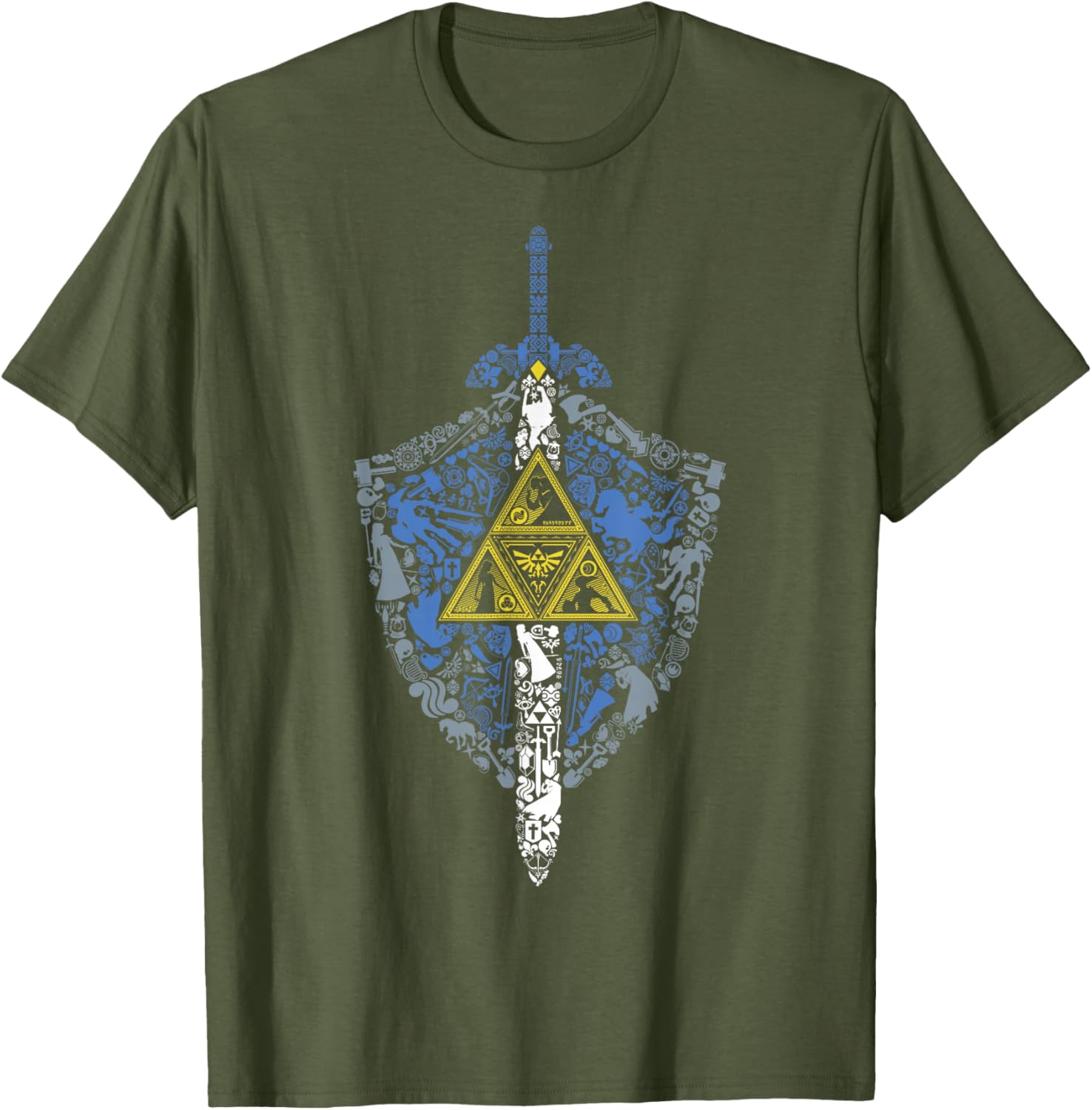 Nintendo Zelda Hylian Shield Icon Graphic T-Shirt for Fans and Gamers - 4