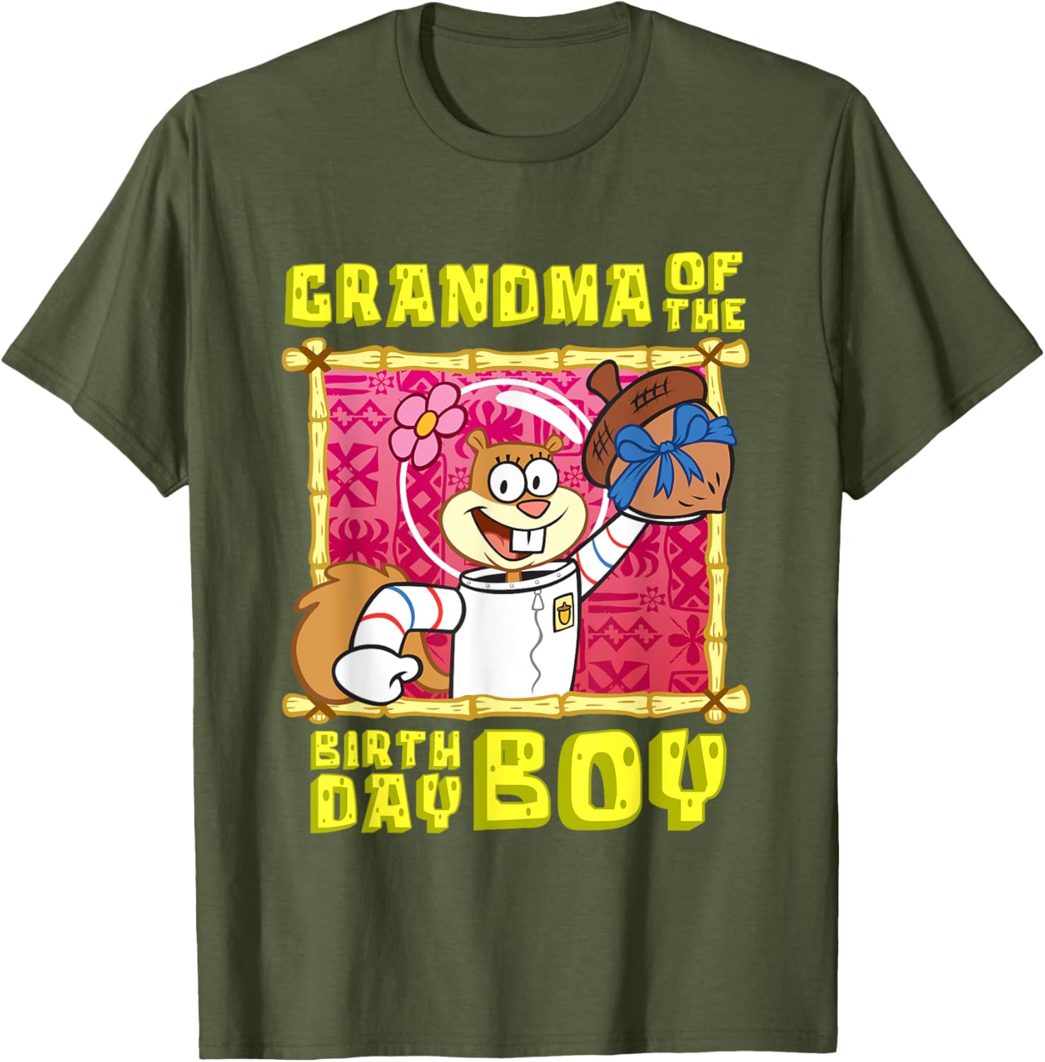 Mademark SpongeBob Sandy Grandma Birthday Boy T-Shirt Gift for Grandma - 9